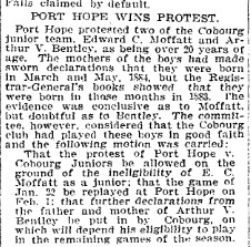1904-01-27 Hockey -Juniors PH Wins Protest vs Cobourg-TO Star