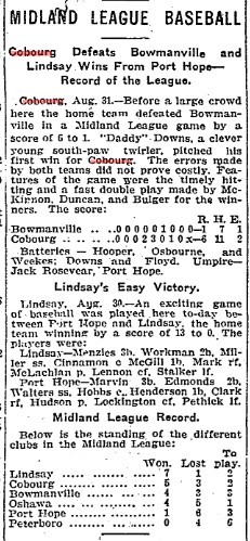 1904-08-04 Baseball -Cobourg vs Bowmanville-TO Star