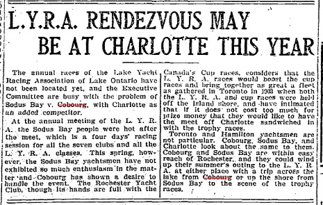 1905-05-18 Yachting -Lake Yacht Association Rendezvous
