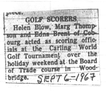 1967-09-06 Golf -Scorers at World Tourney