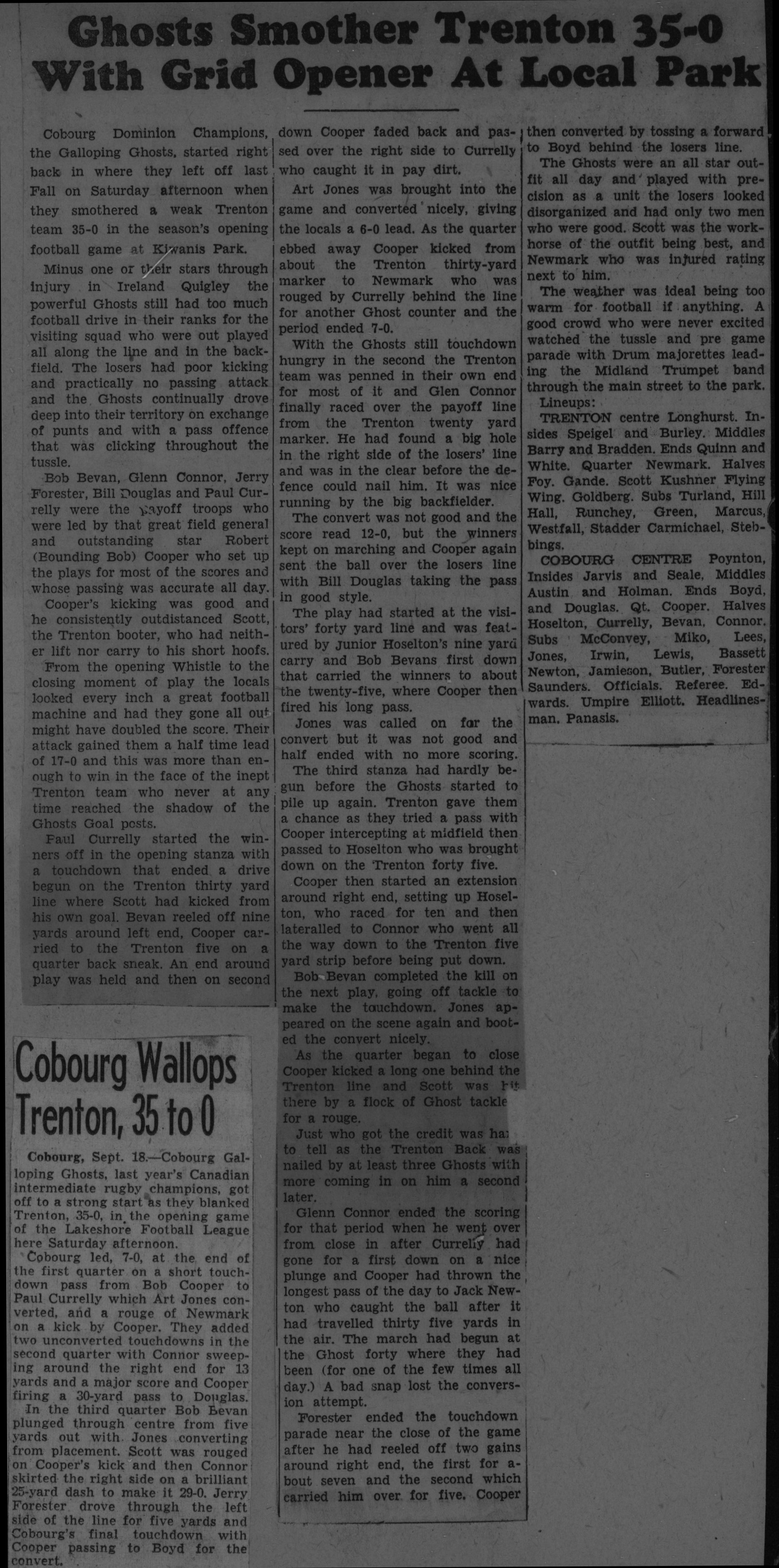 Football -Galloping Ghosts -1949 -A02-Season