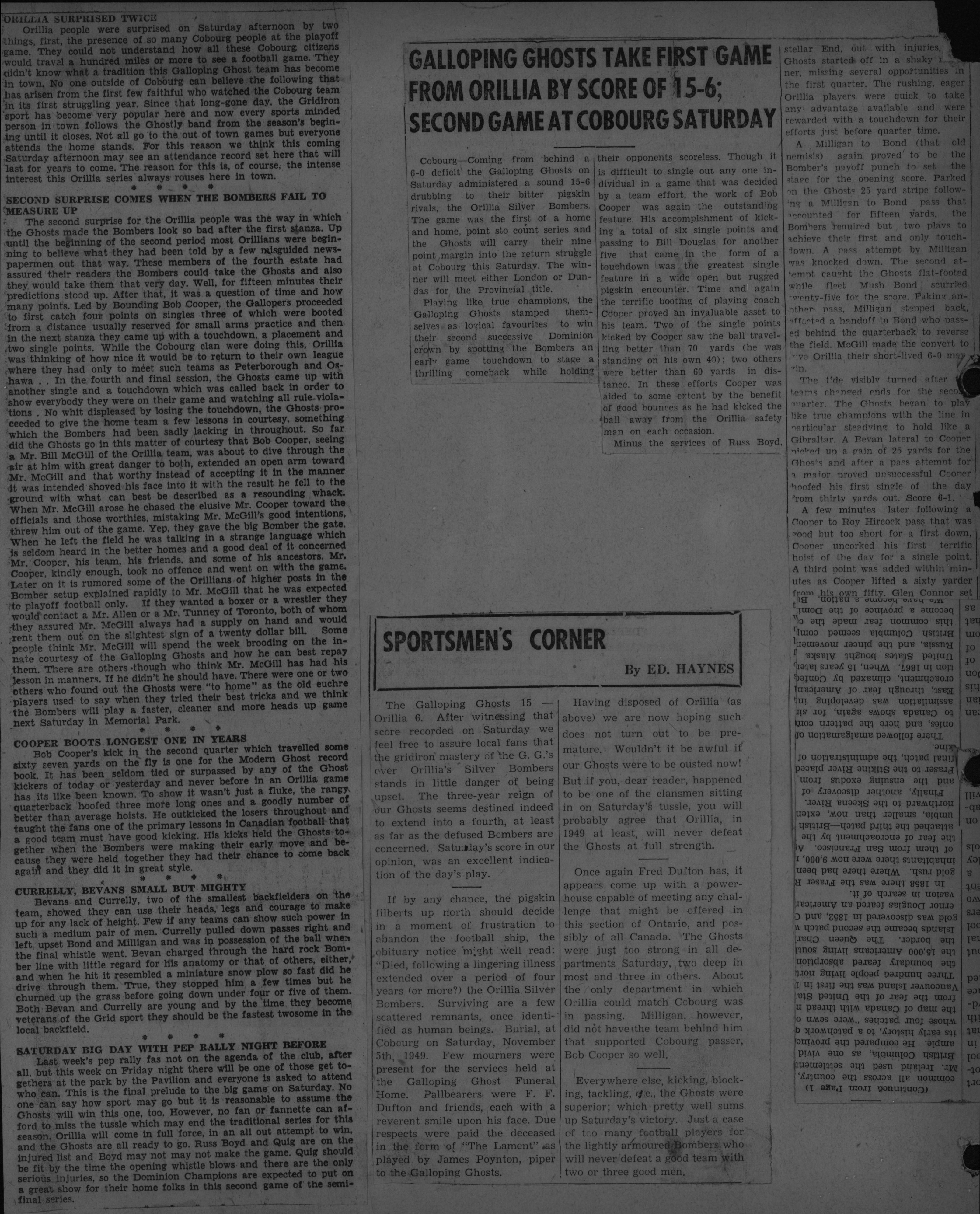 Football -Galloping Ghosts -1949 -B07-Playoffs