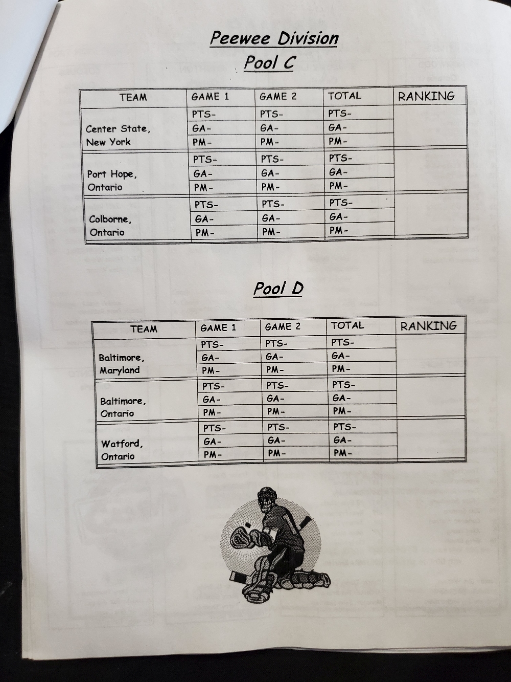 Youth Hockey Memorabilia