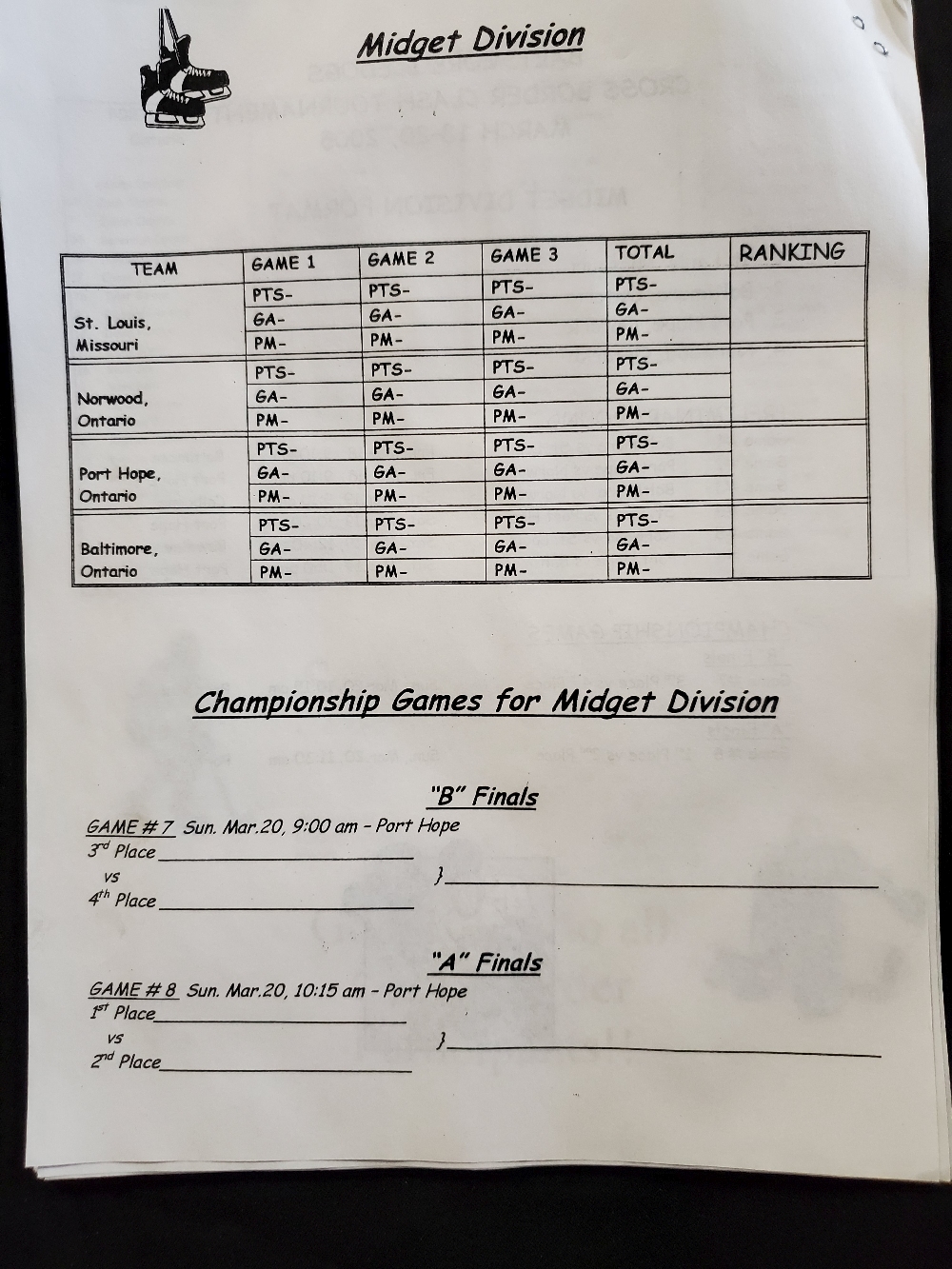 Youth Hockey Memorabilia