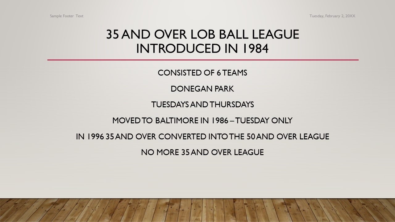 Leagues introduced and taken over