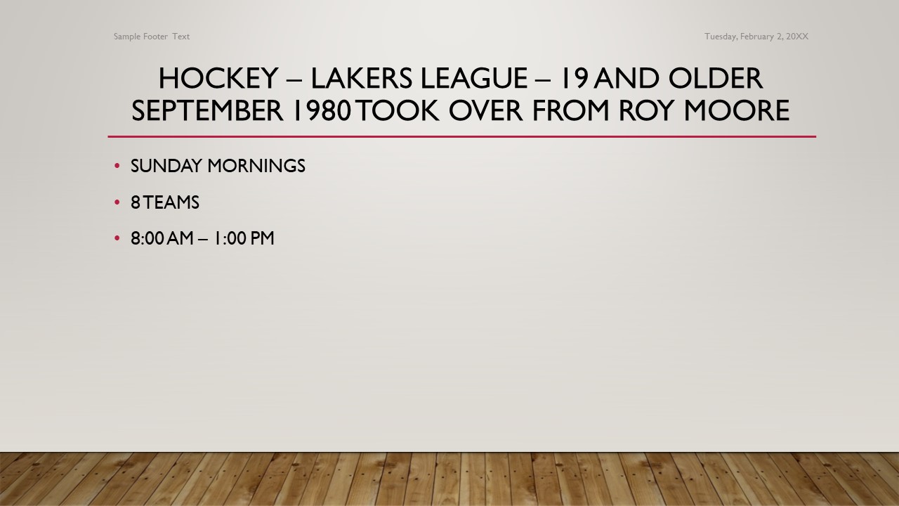 Leagues introduced and taken over