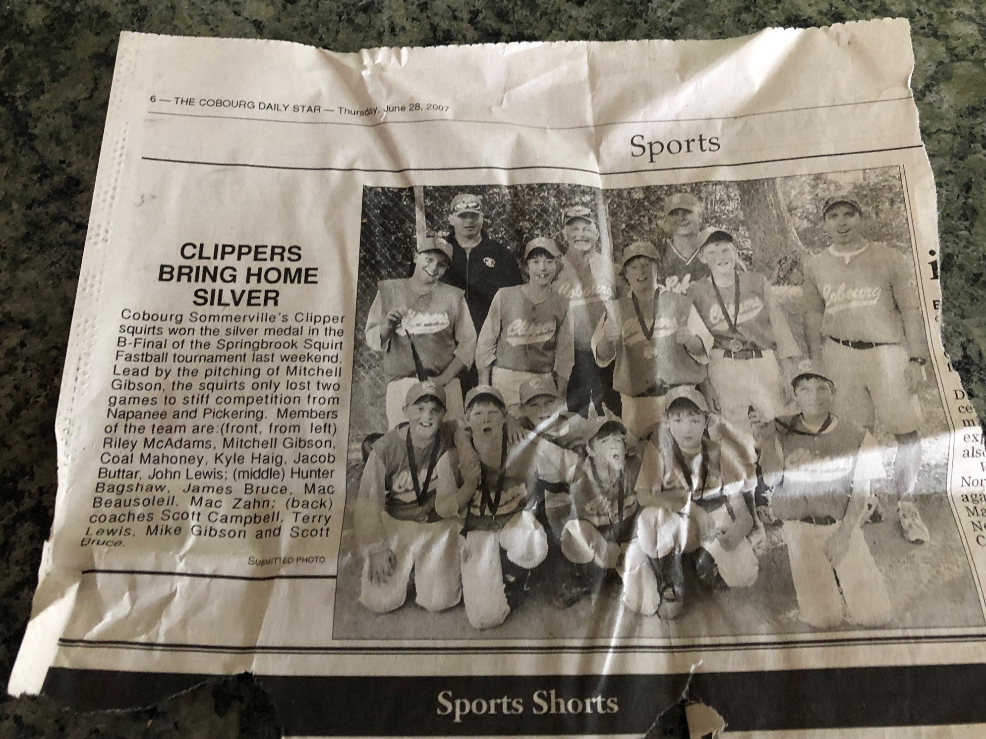TL022-Coaching- Cobourg Clippers 2007