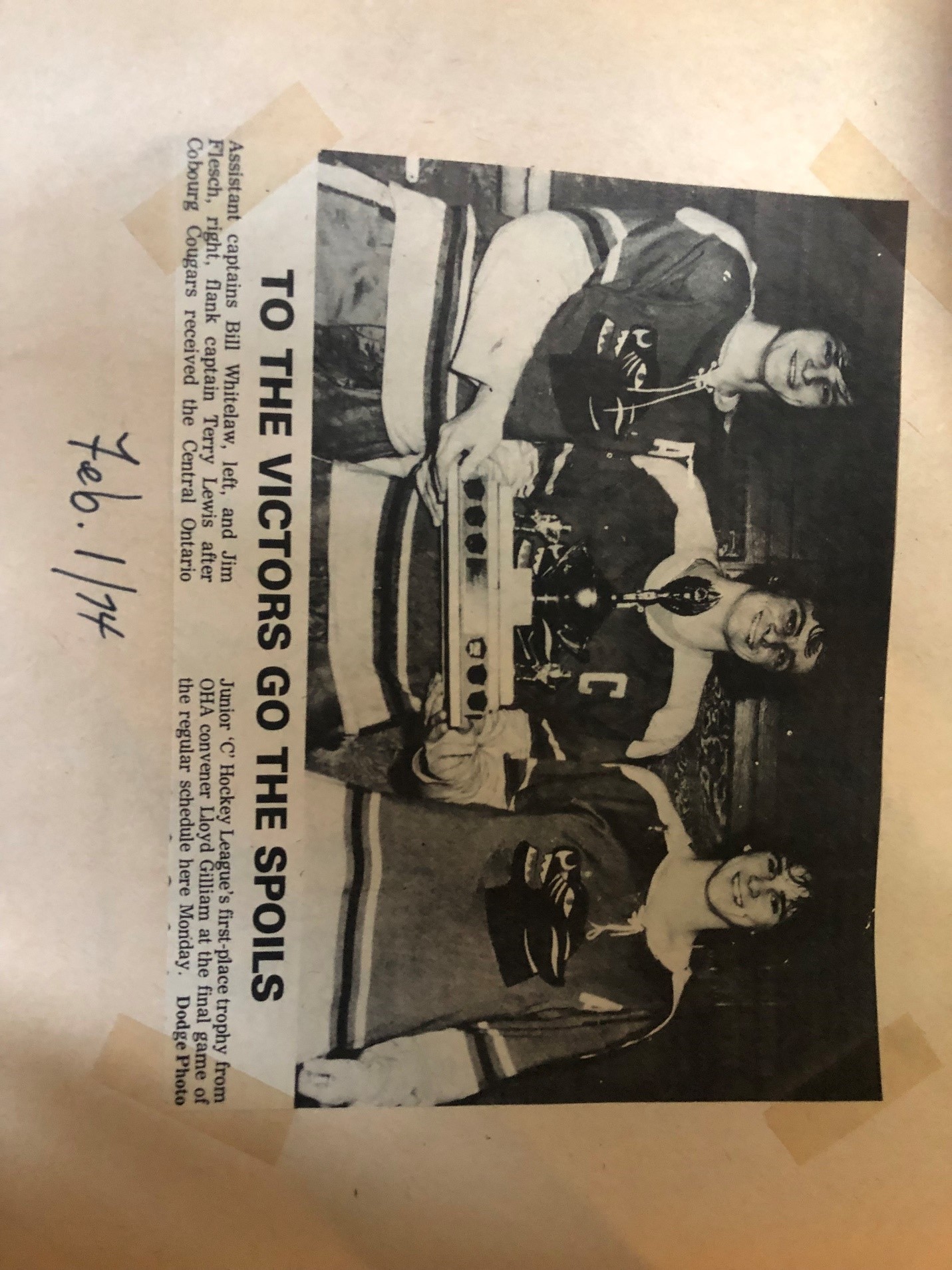 TL041-Cougars- Central Ontario 1st place finish 1974