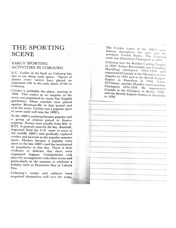 AR014-Track and Field -The Sporting Scene (no date)