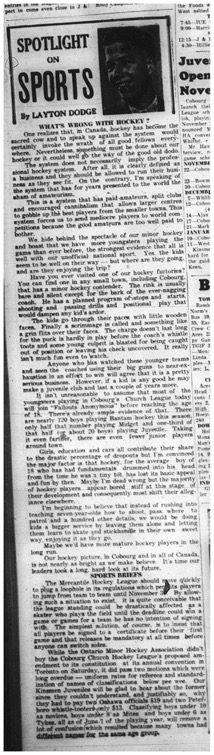 1964-11-11 Dodge -Spotlight -Hockey