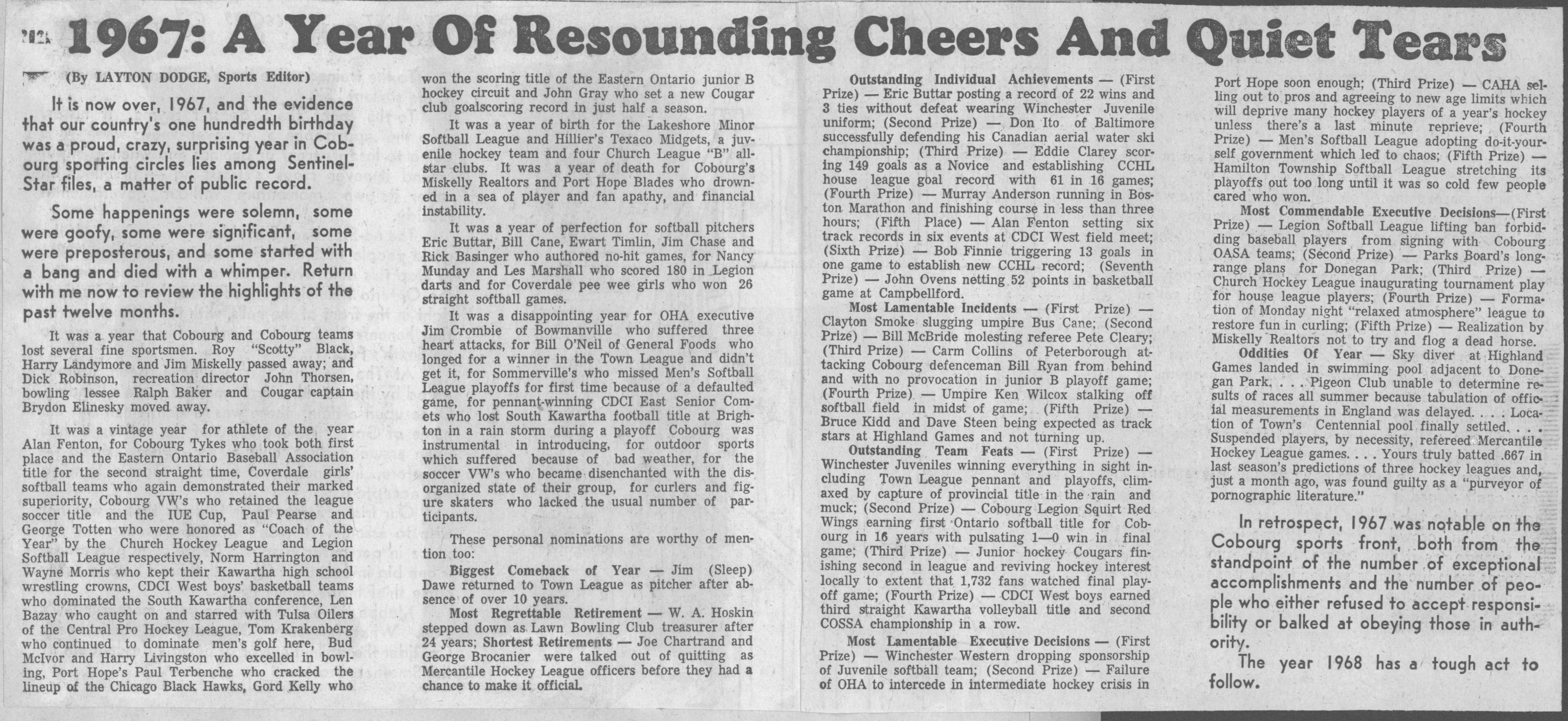 1967-12-31 Dodge -Spotlight -Year in Review