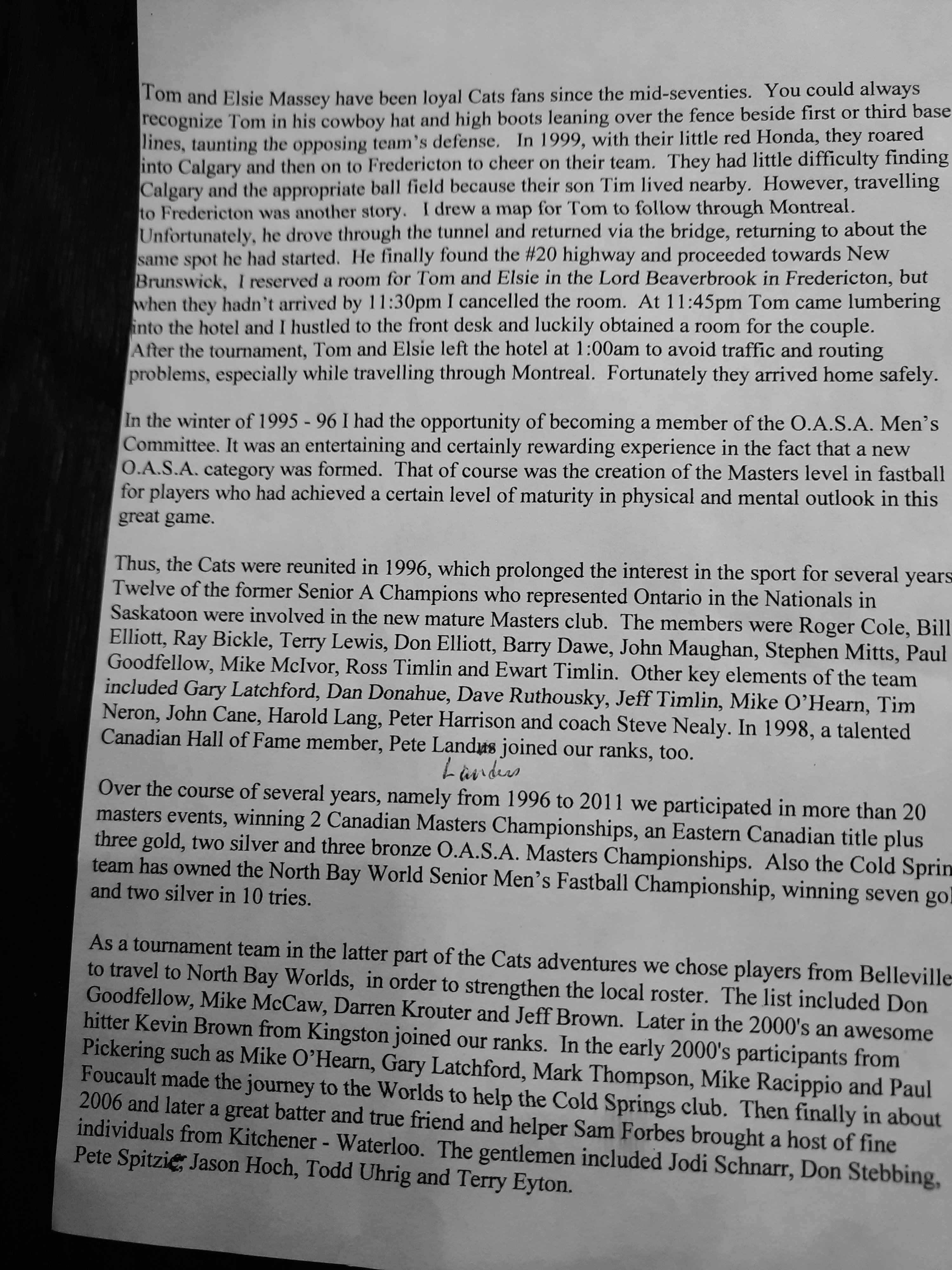 Ewart Timlin History