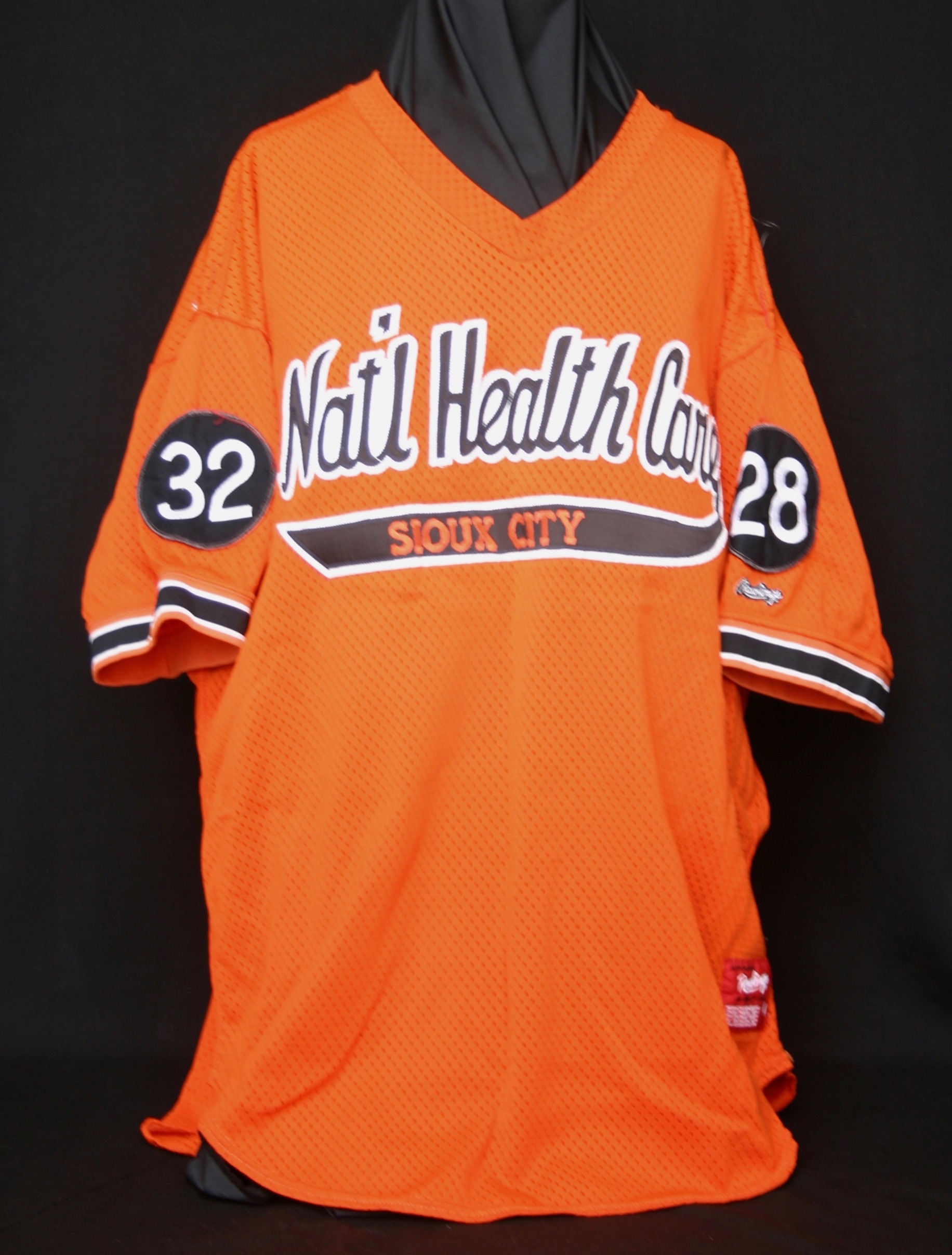 1992 Marty Kernaghan orange softball jersey