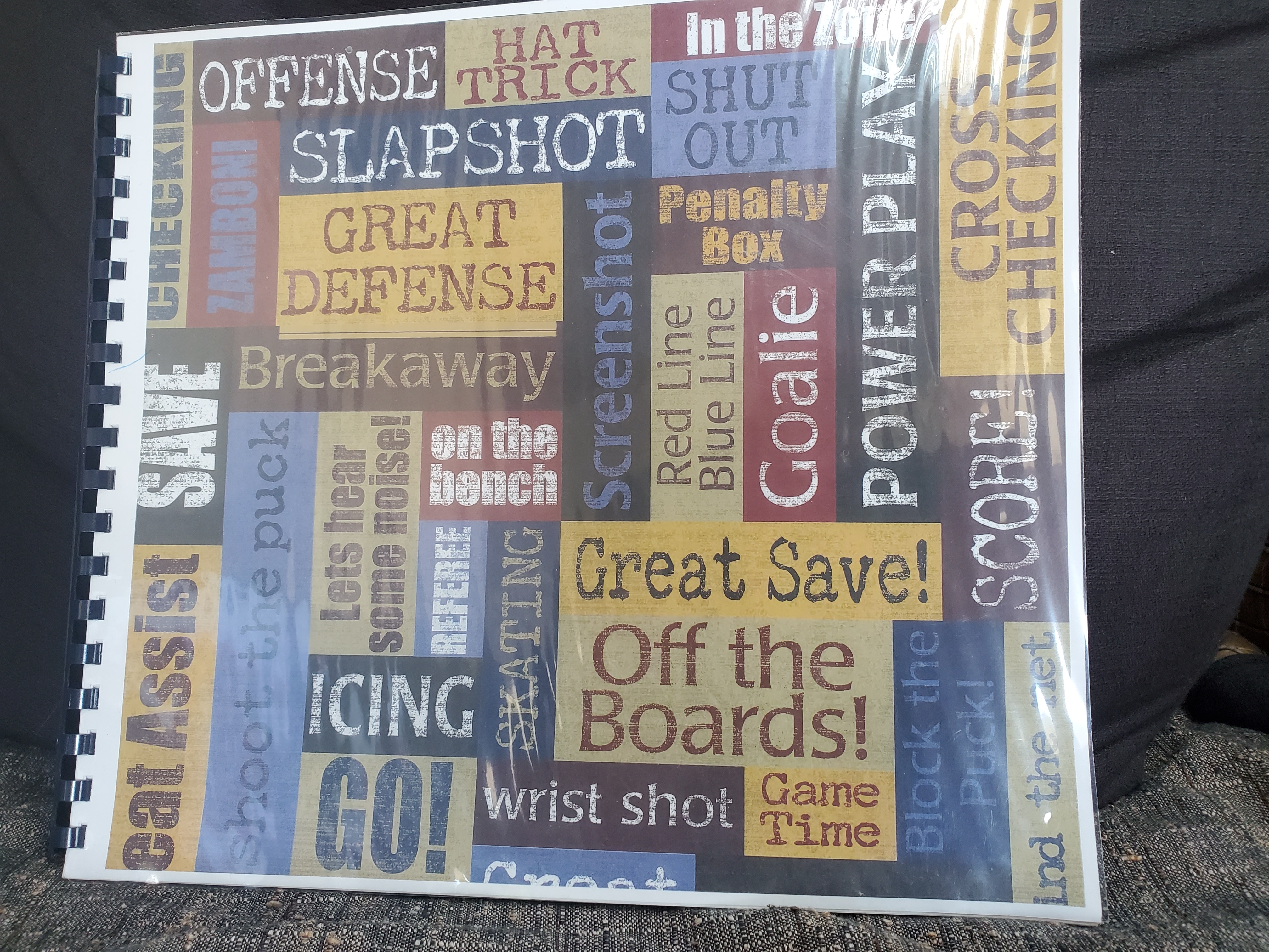 2020 Gord Brooks life story binder compiled by his wife Beth