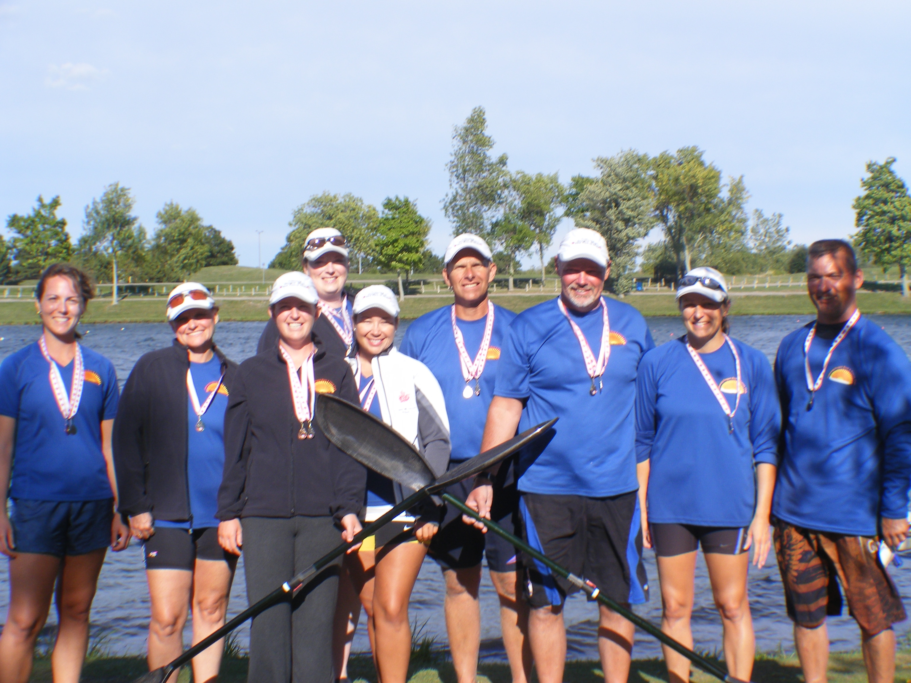 CDBCC war canoe silver team