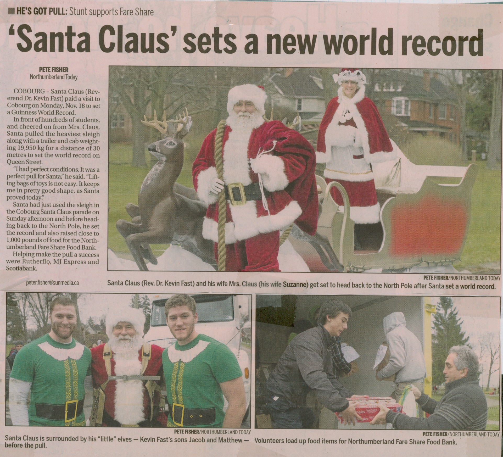 2013 Kevin Fast sleigh, trailer, cab pull 19th GWR