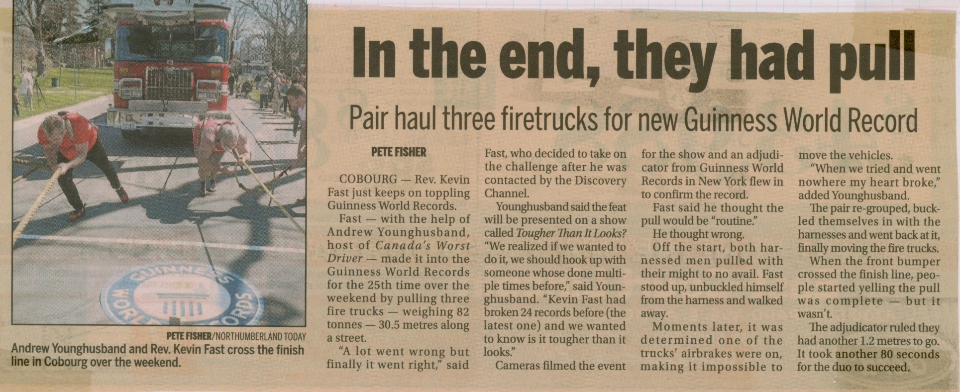 2016 Kevin Fast with another pulled 3 firetrucks