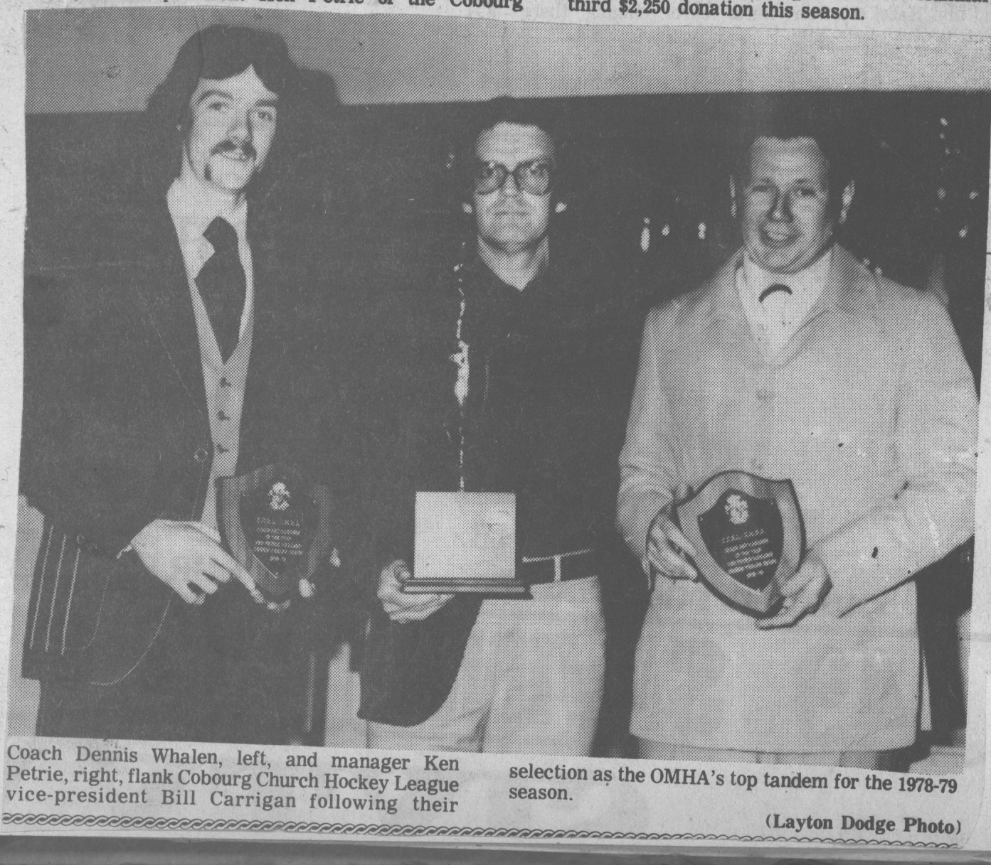 1979 Ken Petrie & Dennis Whelan OMHA Coach of Year
