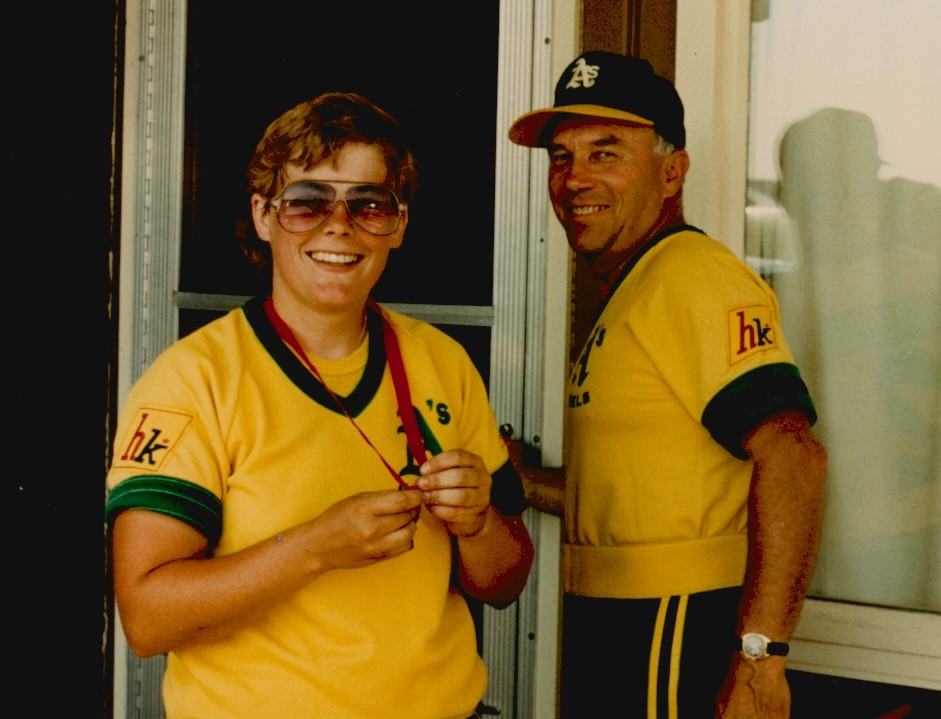 1984 Marg Matthews w-Paul Currelly after winning Ontario championship
