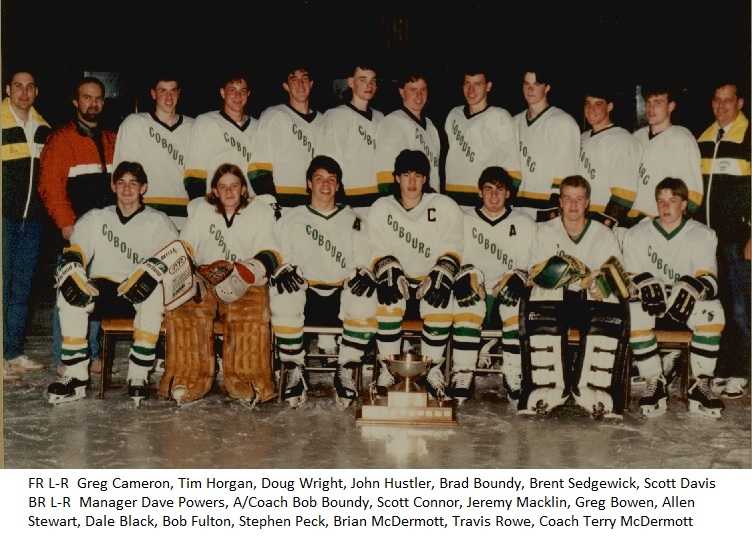 1991 Cobourg OMHA Champion Bantam team photo