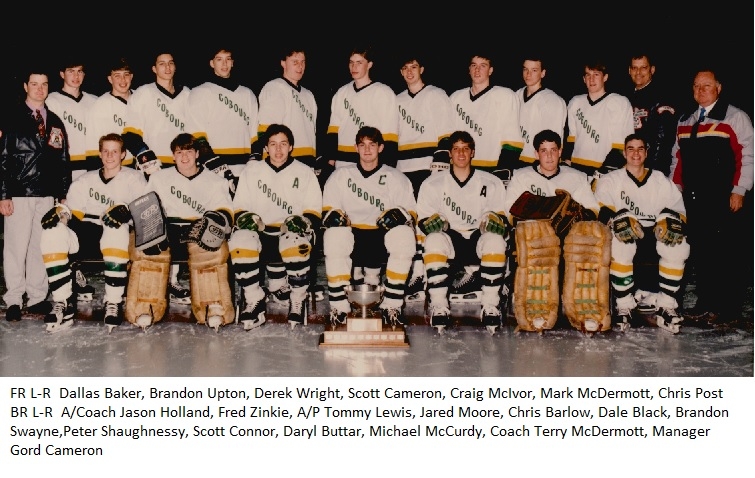 1992 Cobourg OMHA Champion Bantam team photo