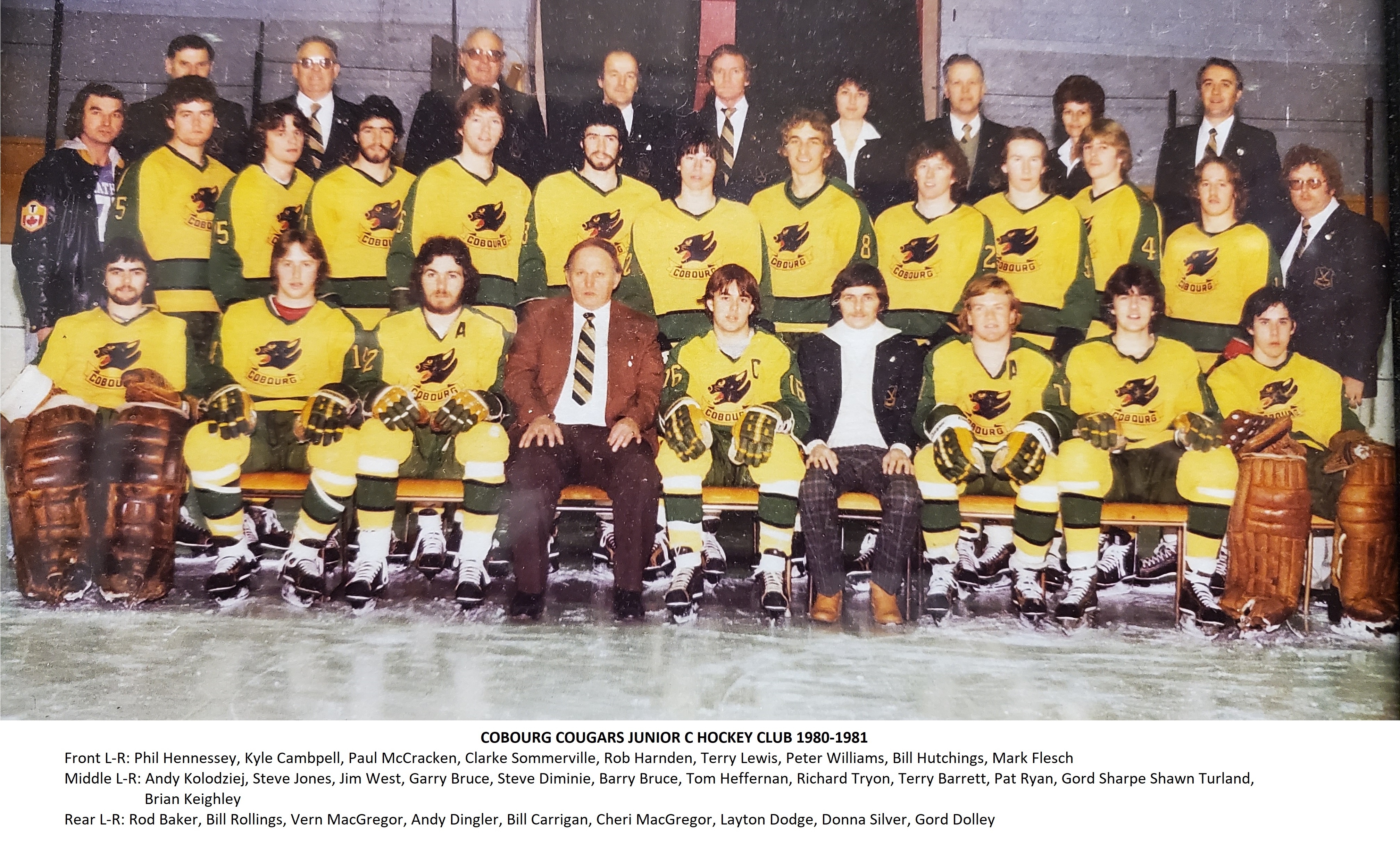 1980-81 Cobourg Cougars hockey team photo- Junior C