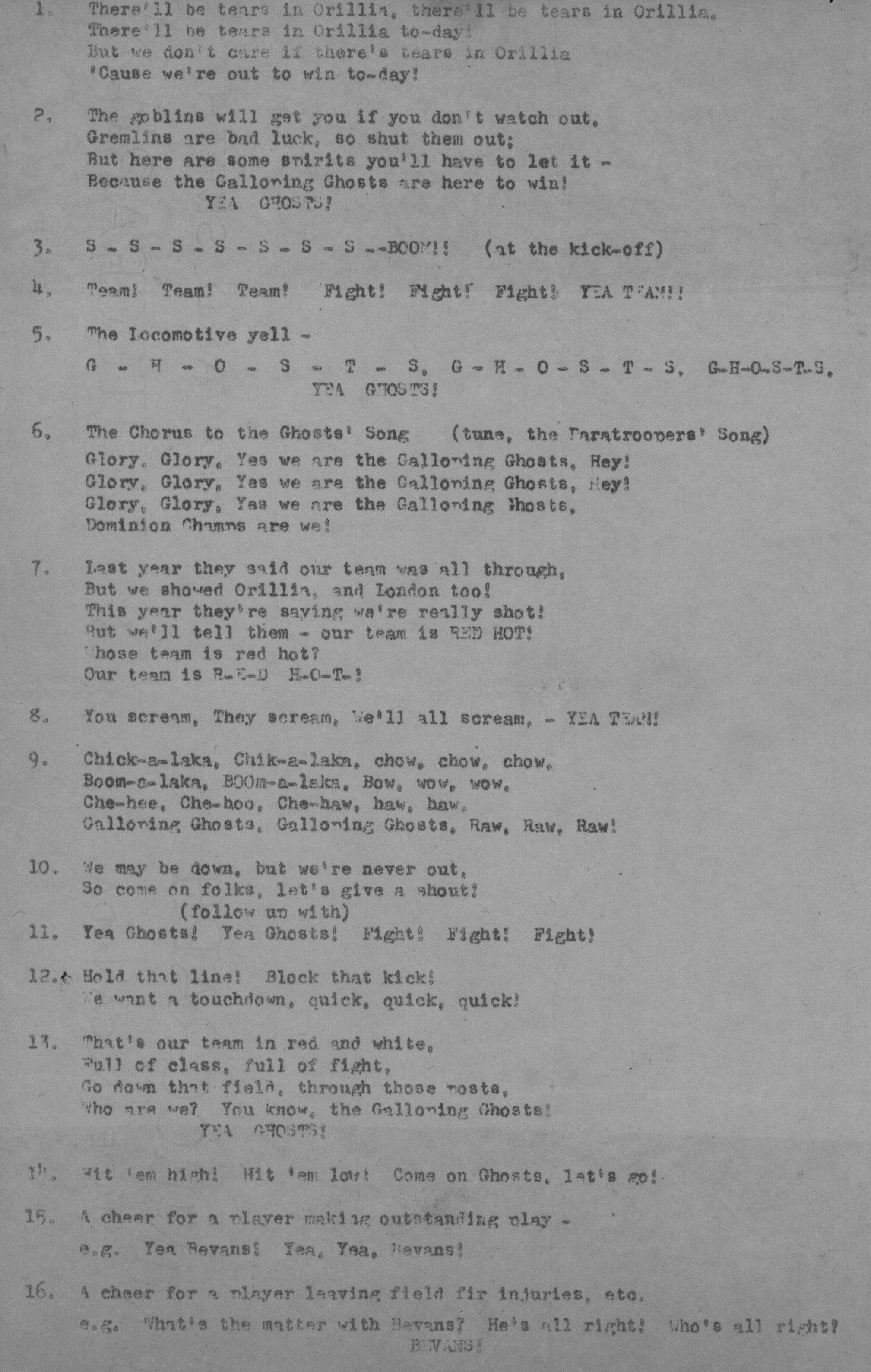 Football -Galloping Ghosts -1946 -P03-Team Fight Song