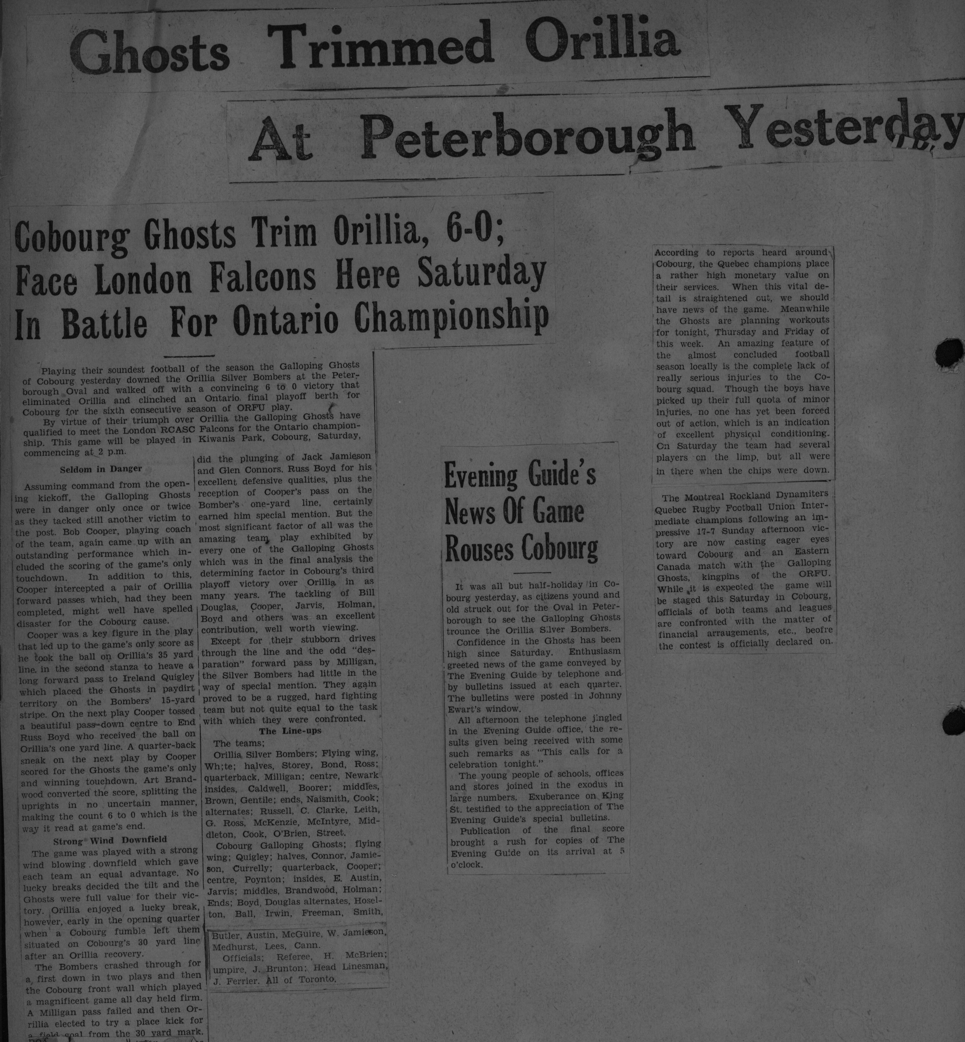 Football -Galloping Ghosts -1948 -B06-Playoffs