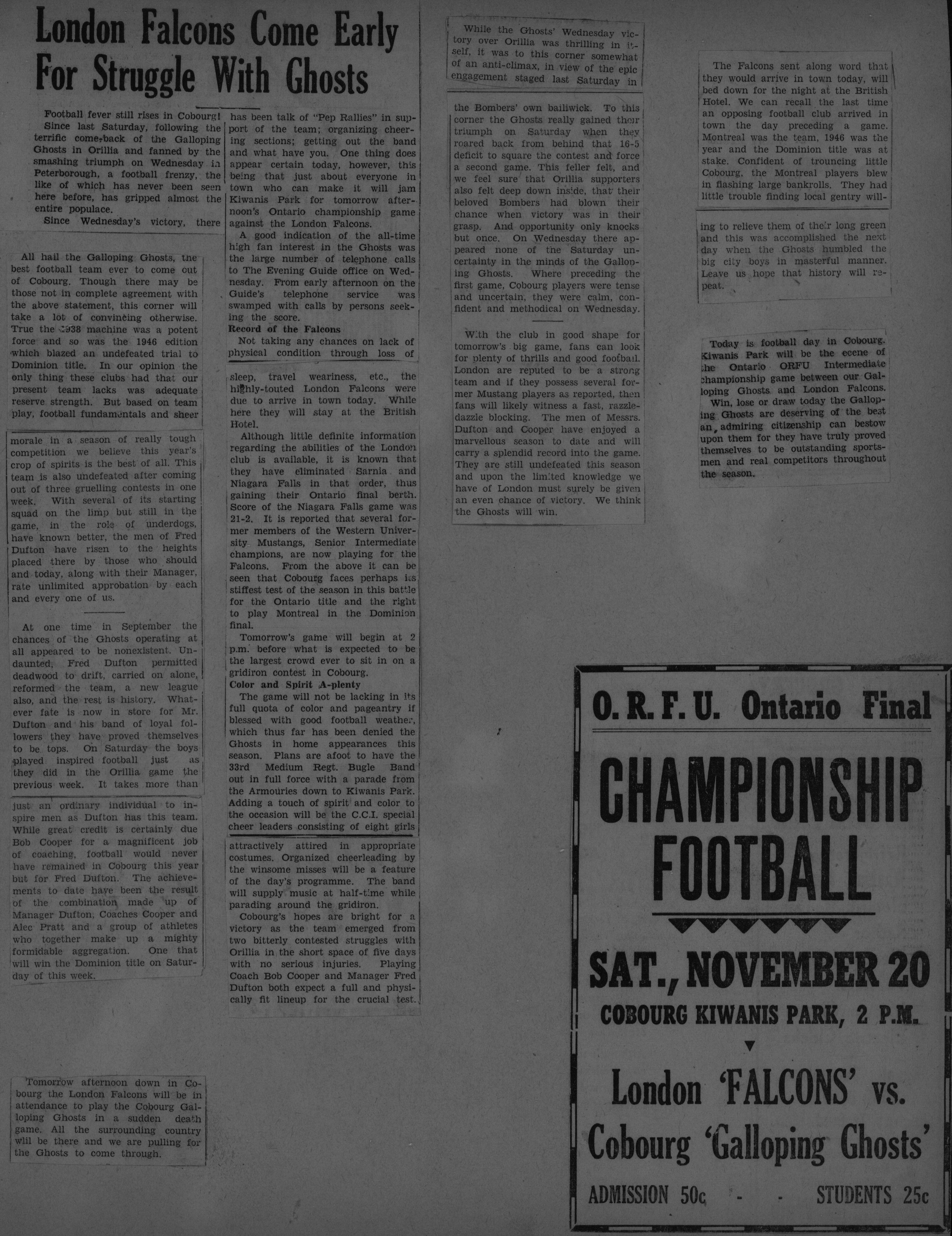 Football -Galloping Ghosts -1948 -B08-Playoffs