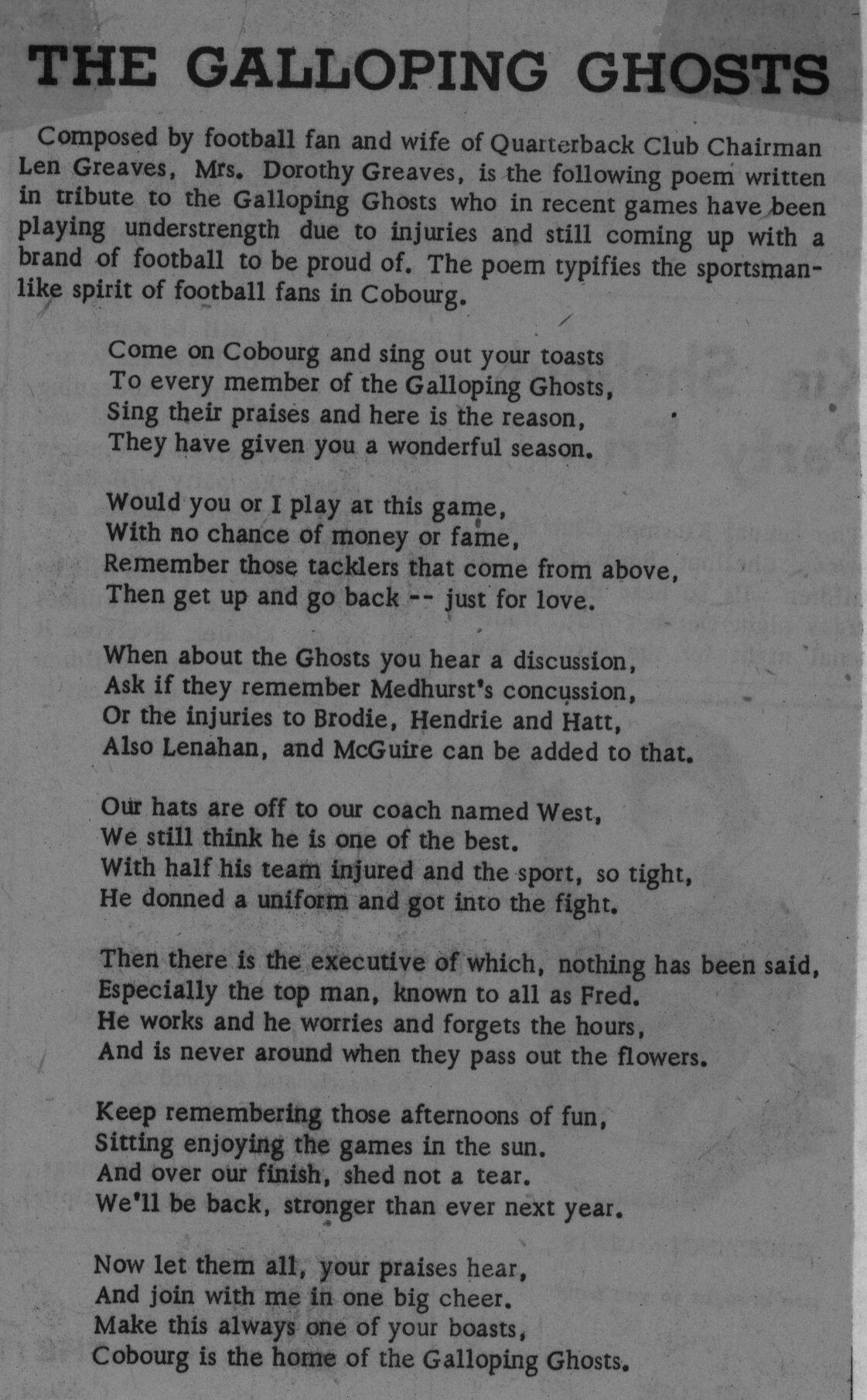 Football -Galloping Ghosts -1948 -P05-Poem