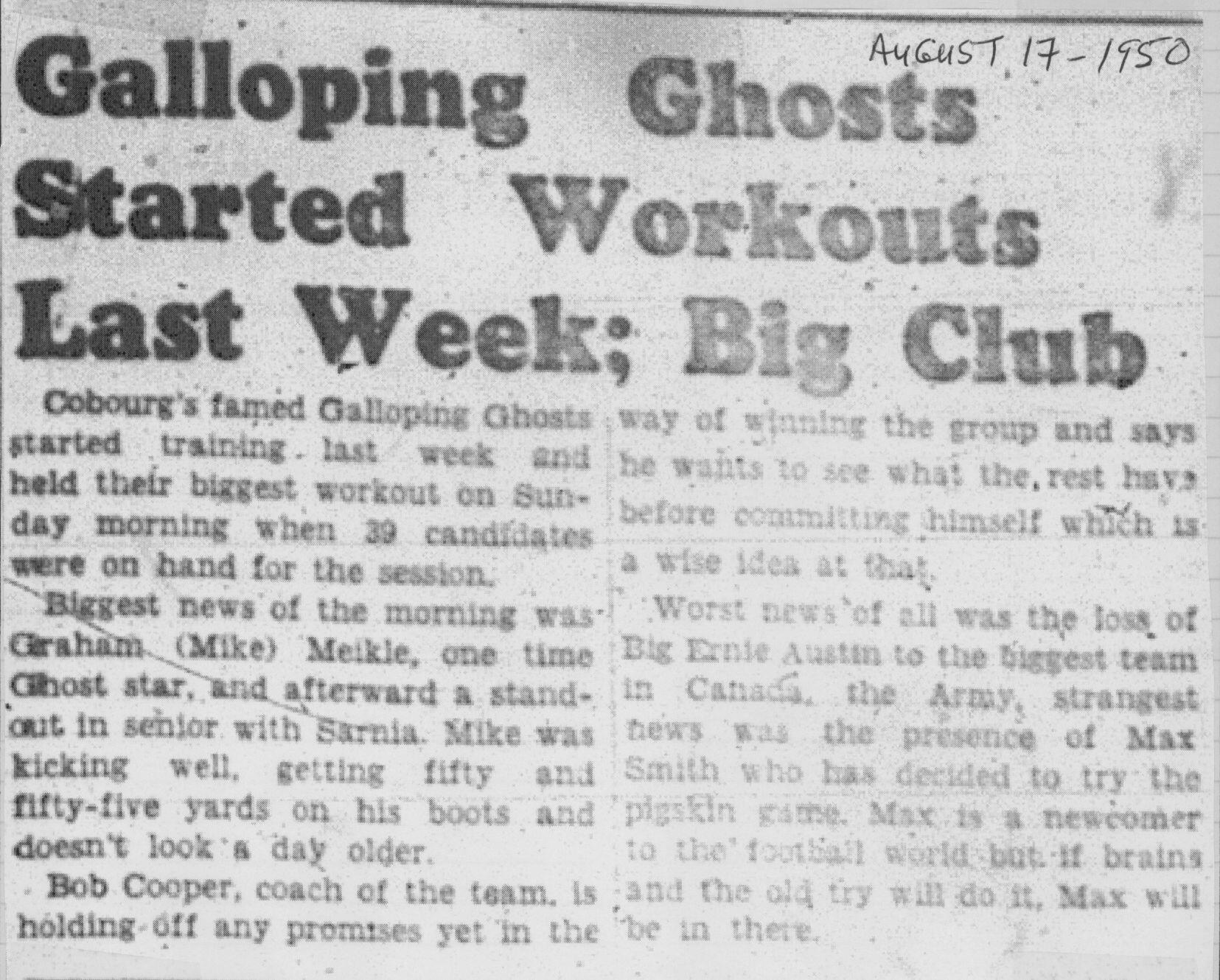 Football -Galloping Ghosts -1950 -A06-season