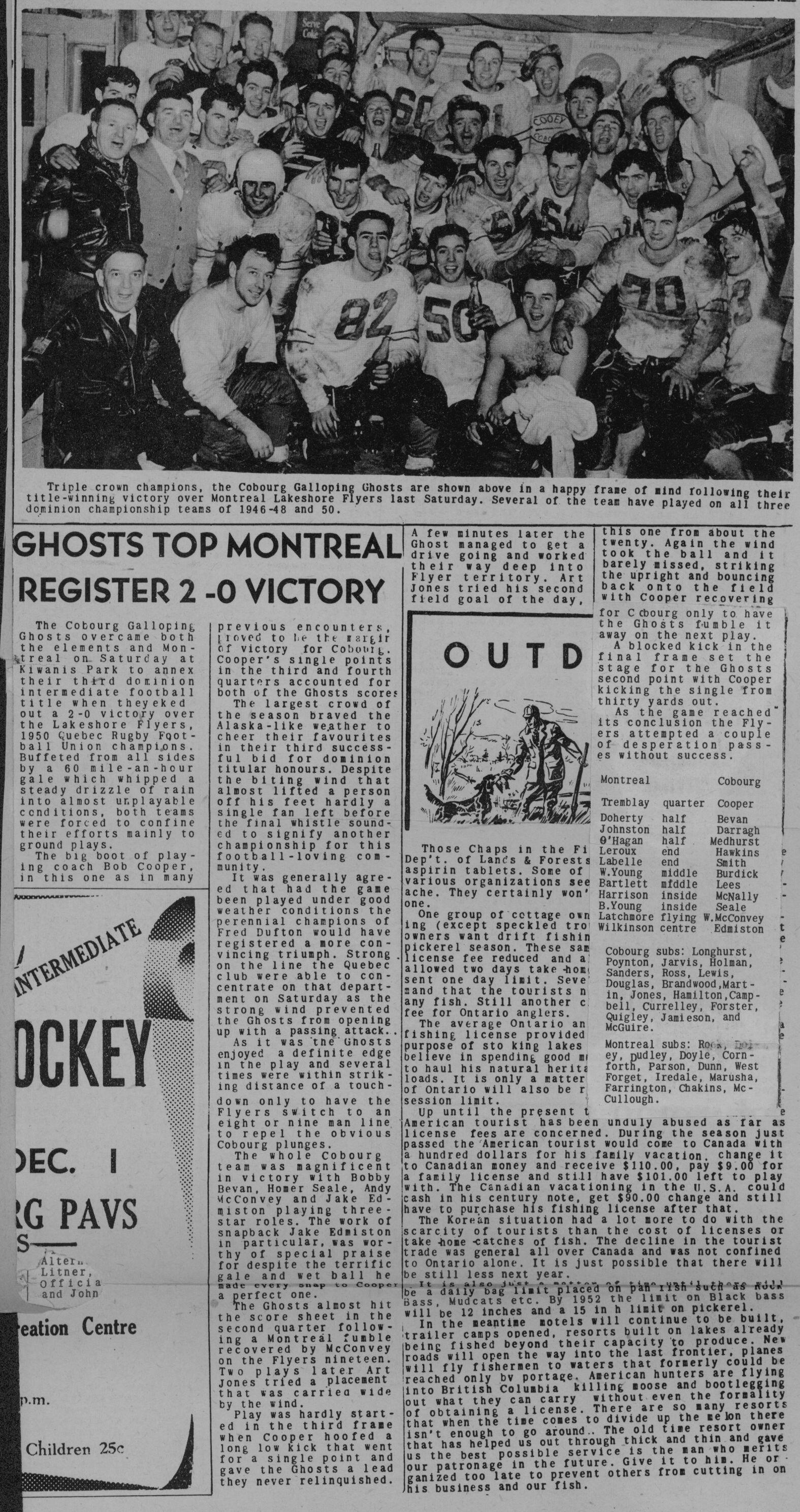 Football -Galloping Ghosts -1950 -B05-playoffs