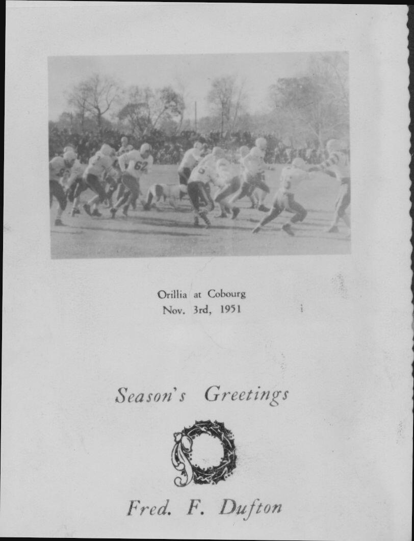 Football -Galloping Ghosts -1951 -P02-greeting card