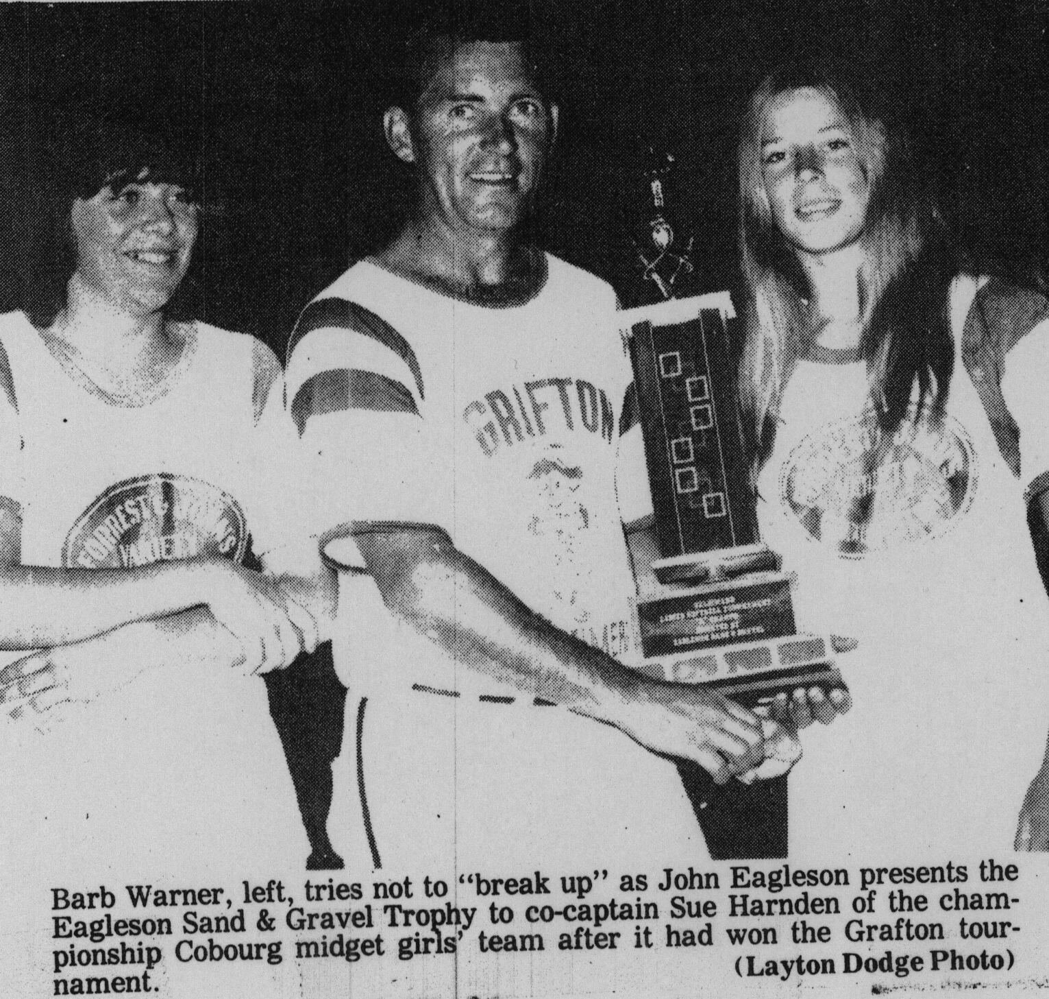 Softball -Grafton Tournament -1974 -Ladies-A Champs-Cobourg Midgets Girls