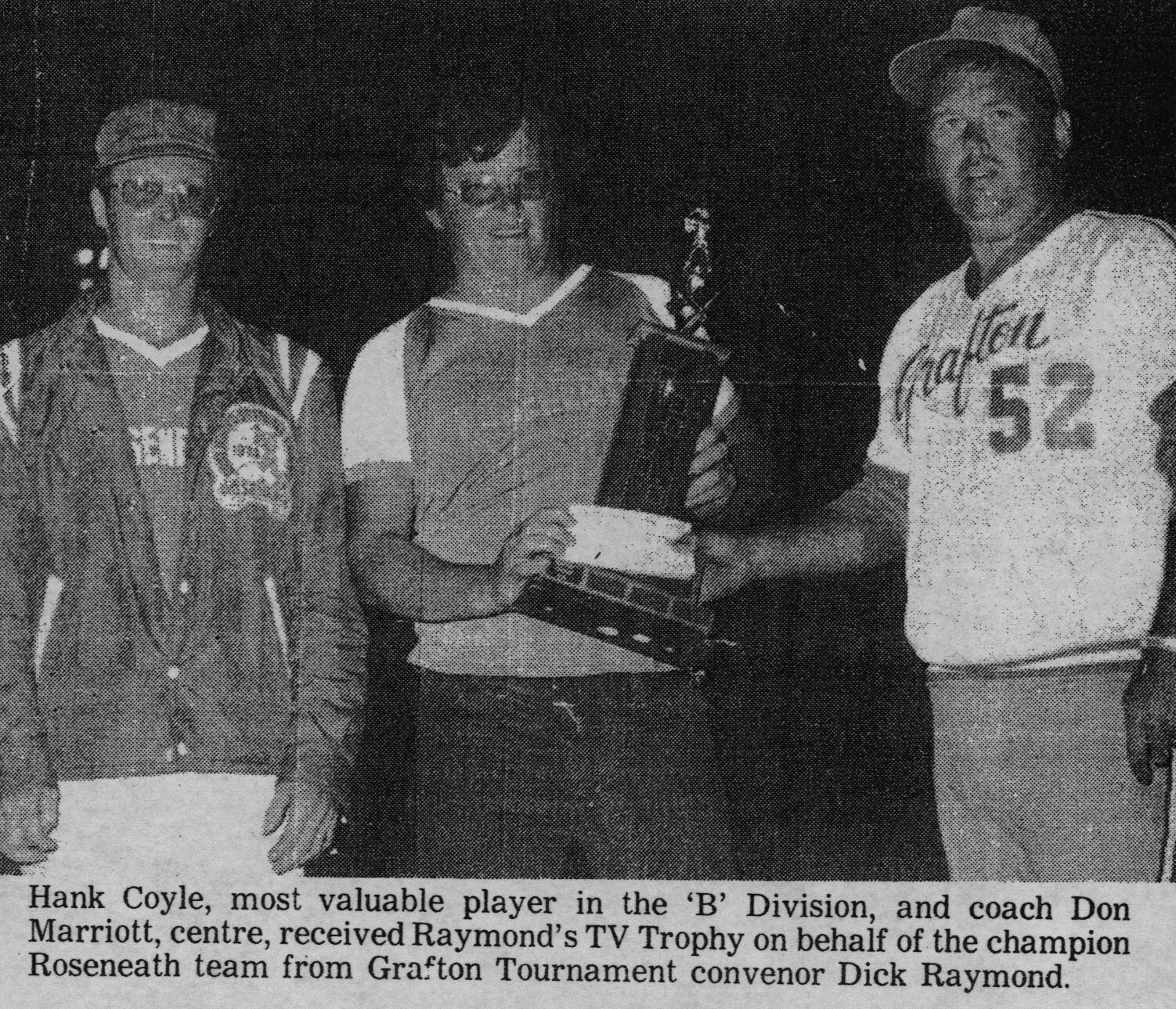 Softball -Grafton Tournament -1976 -Mens-B Div MVP