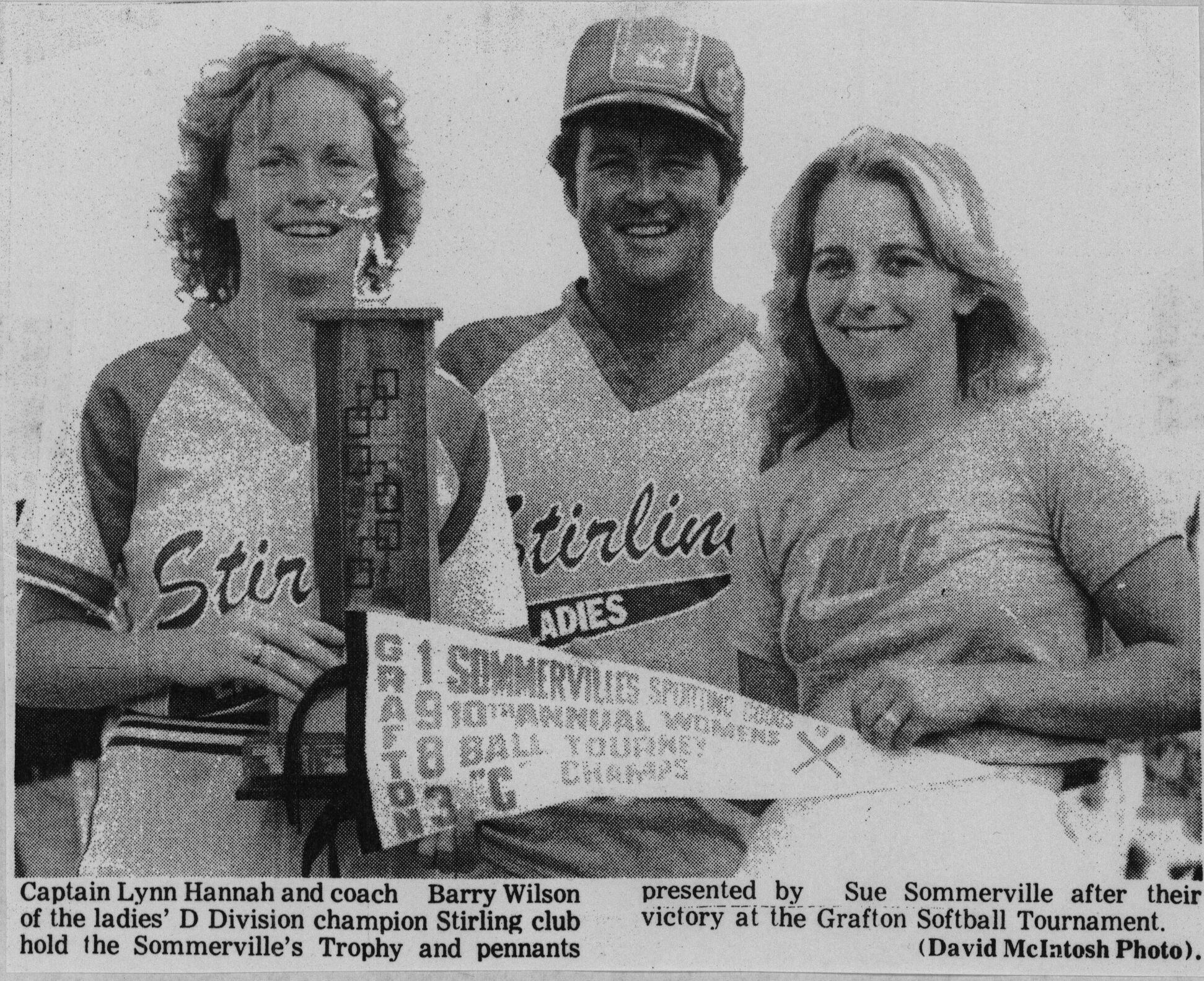 Softball -Grafton Tournament -1983 -Ladies-D Champs-Stirling