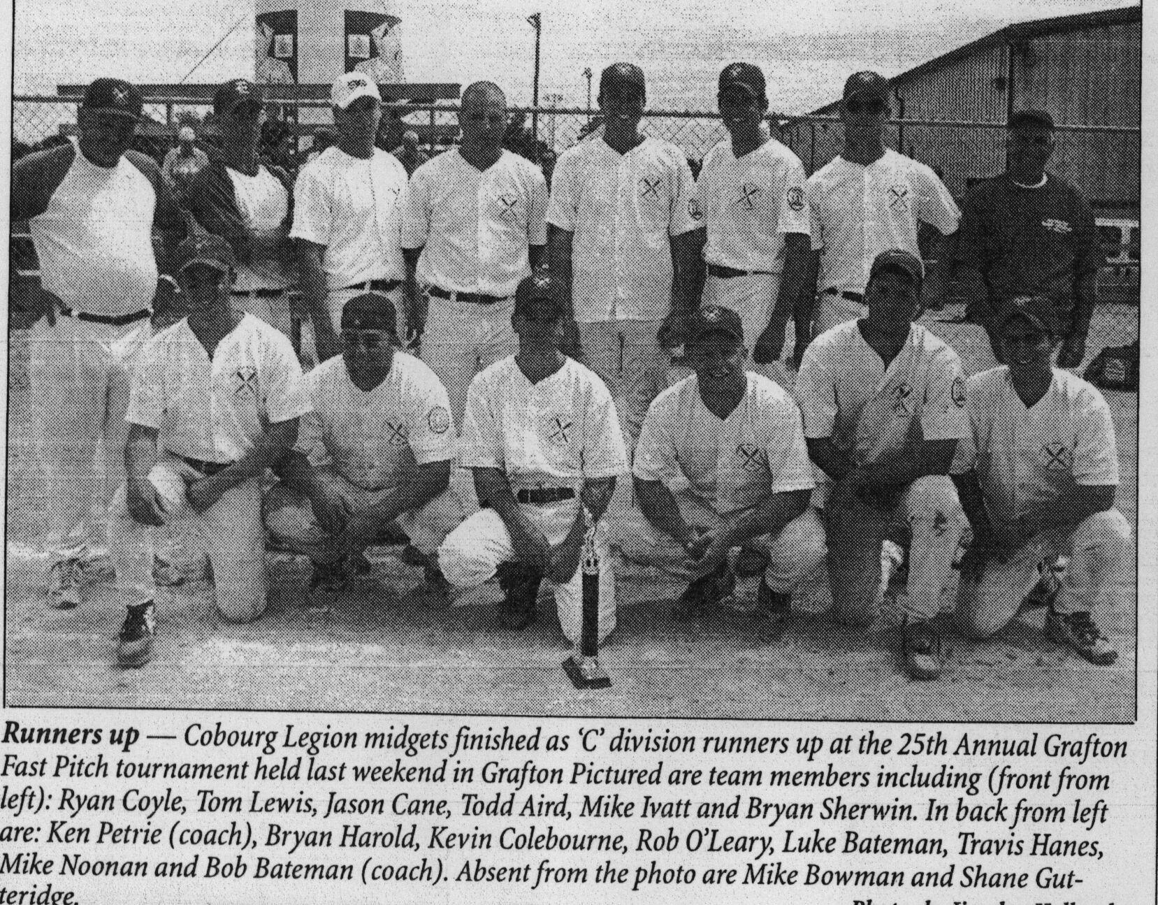 Softball -Grafton Tournament -1997 -Mens-C Runner Up-Cobourg Legion Midgets