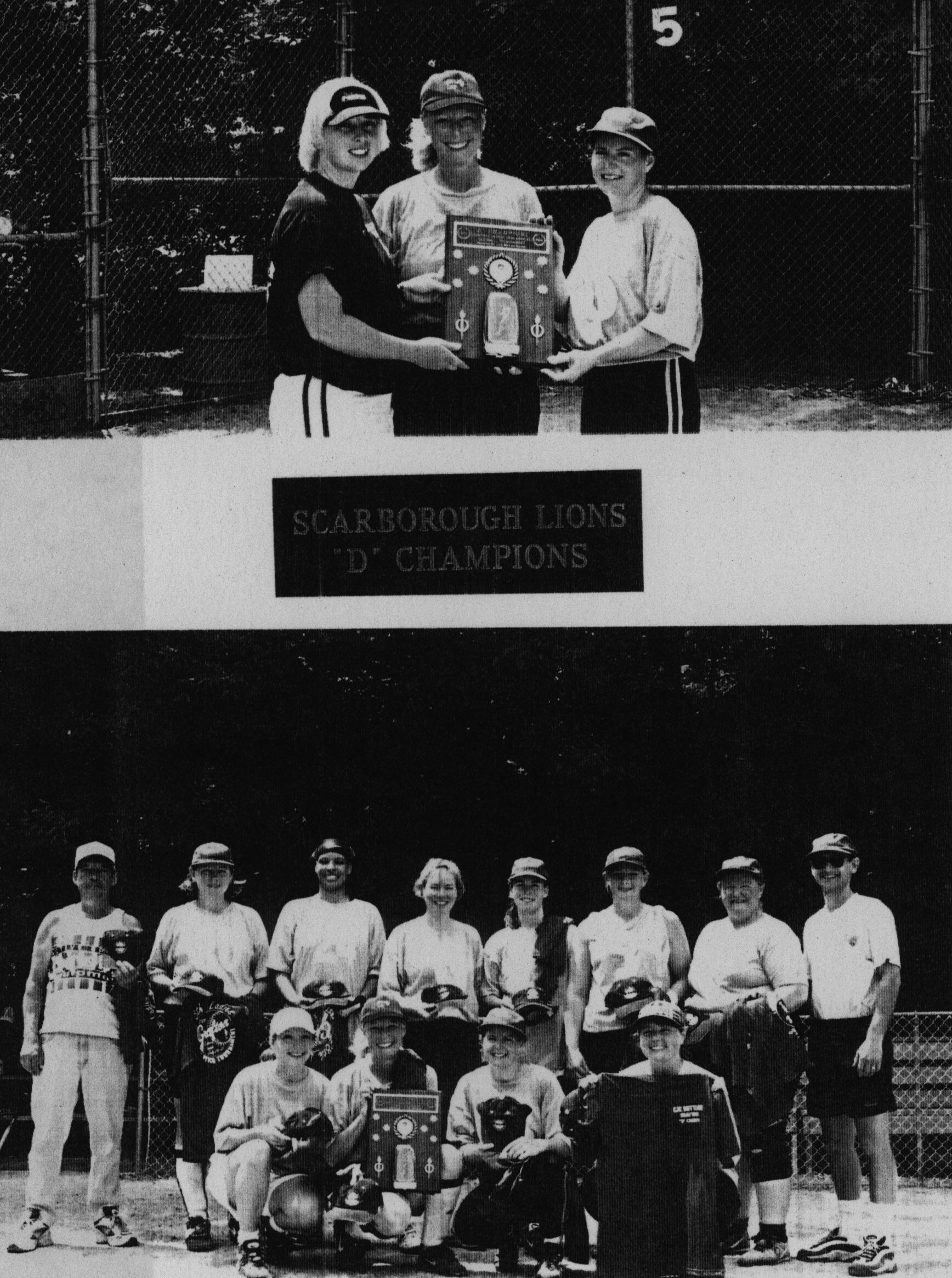 Softball -Grafton Tournament -2001 -Ladies-D Champs-Scarborough