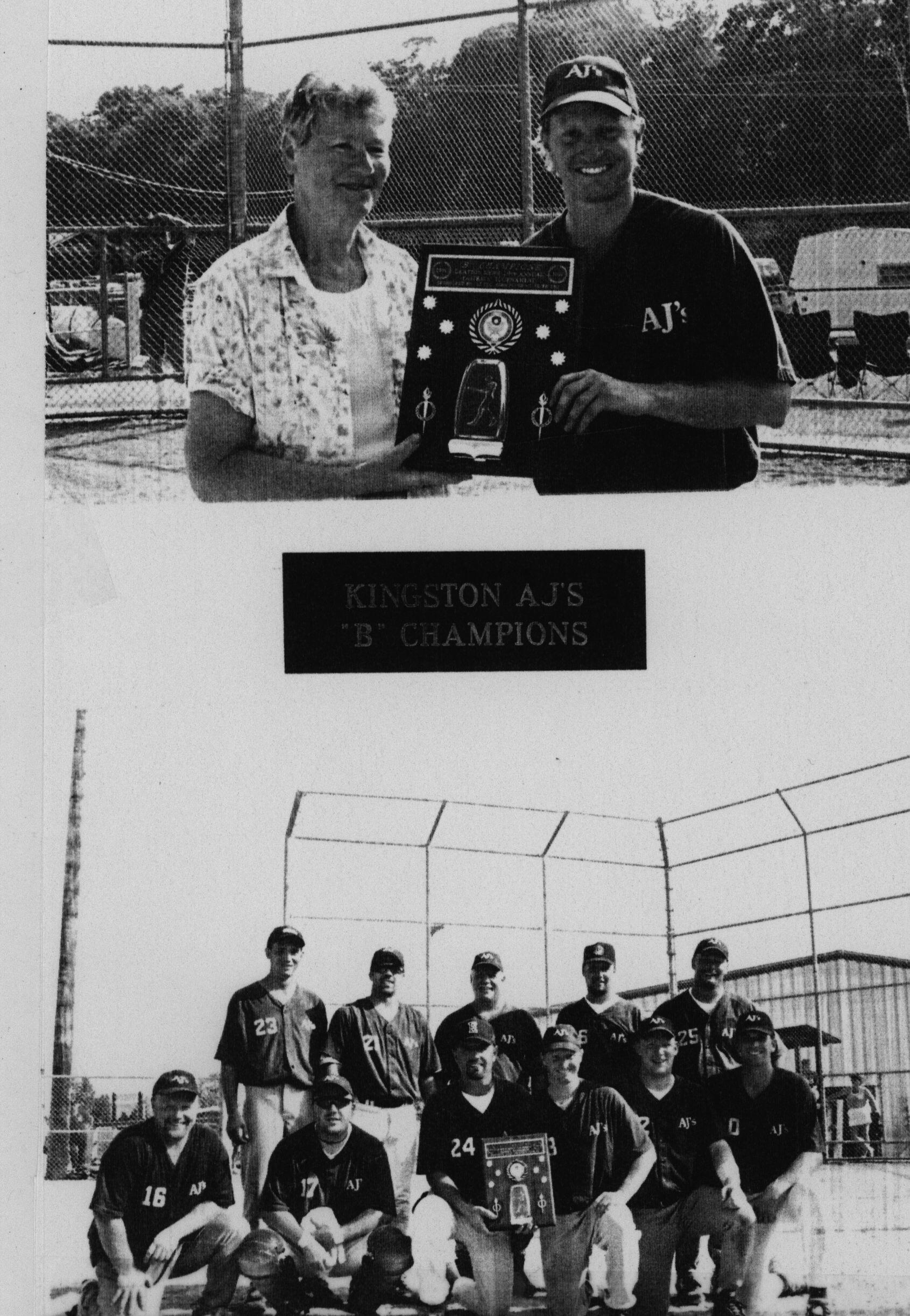 Softball -Grafton Tournament -2001 -Mens-B Champs-Kingston AJs