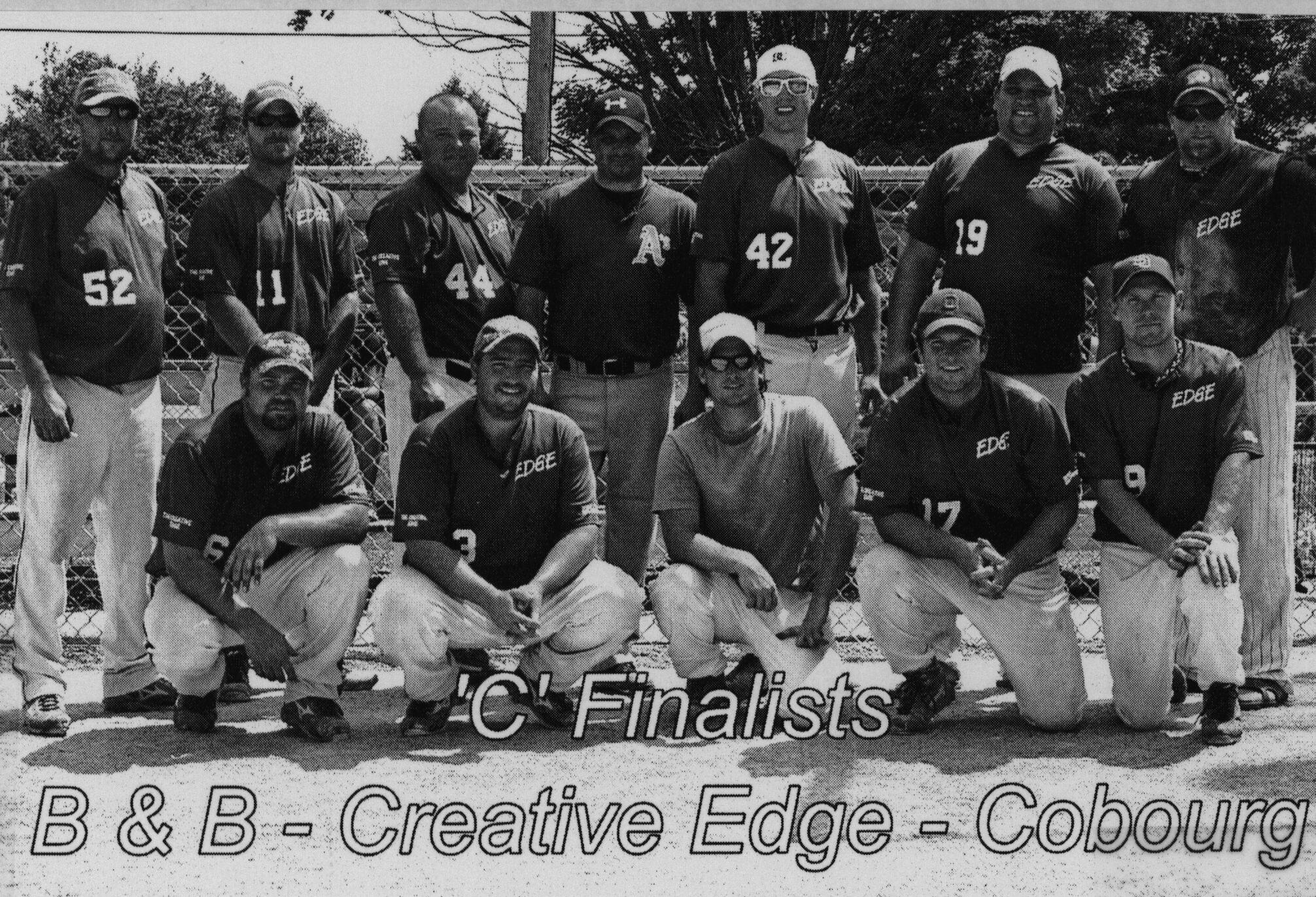 Softball -Grafton Tournament -2012 -Mens-C Runner Up-BandB Edge Cobourg