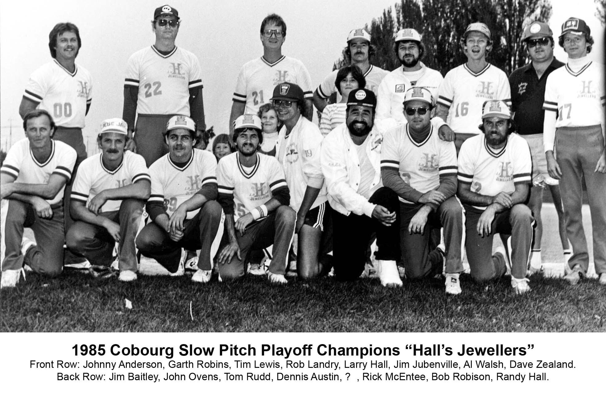 09JJ-1985 Cobourg Slow Pitch -Champs-Halls