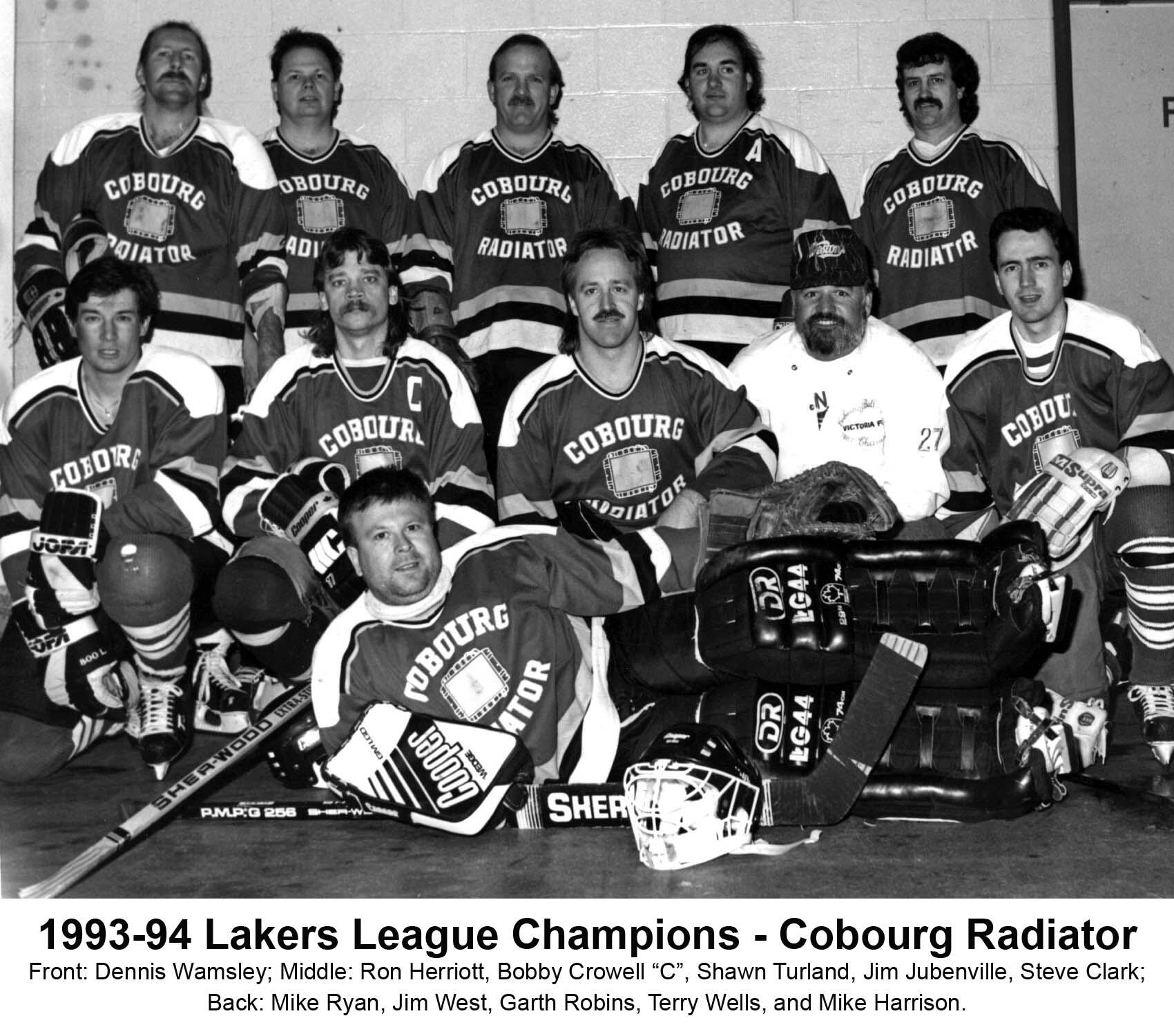 13JJ-1993-94 Lakers League -Champs-Cobourg Rad