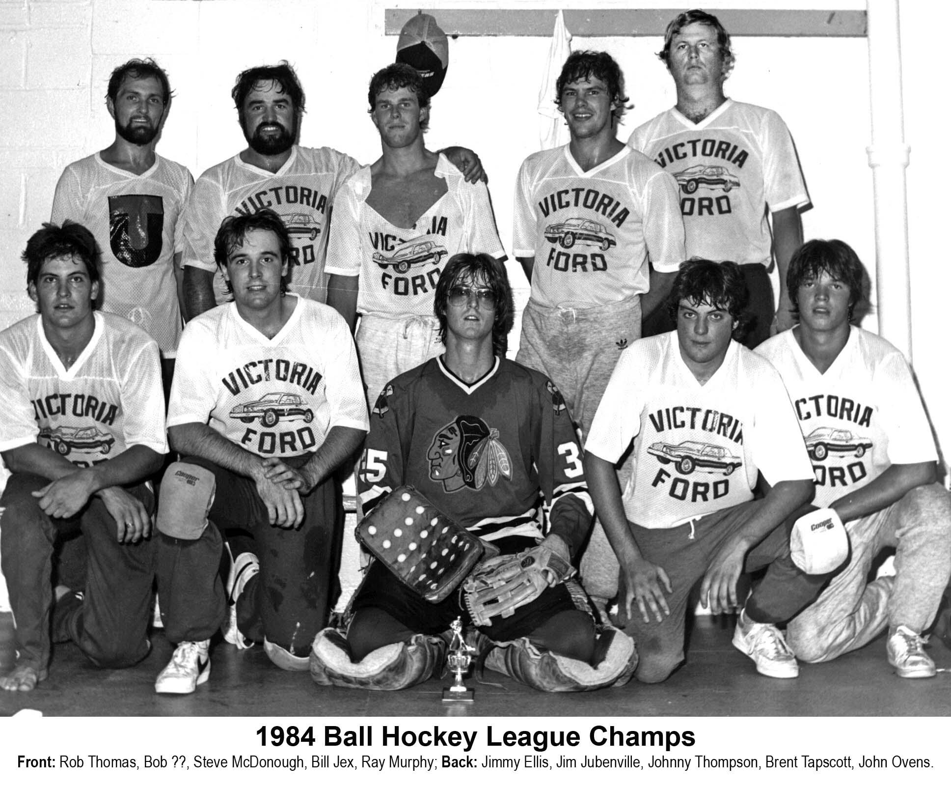 17JJ-1984 Ball Hockey League -Champs-Victoria Ford