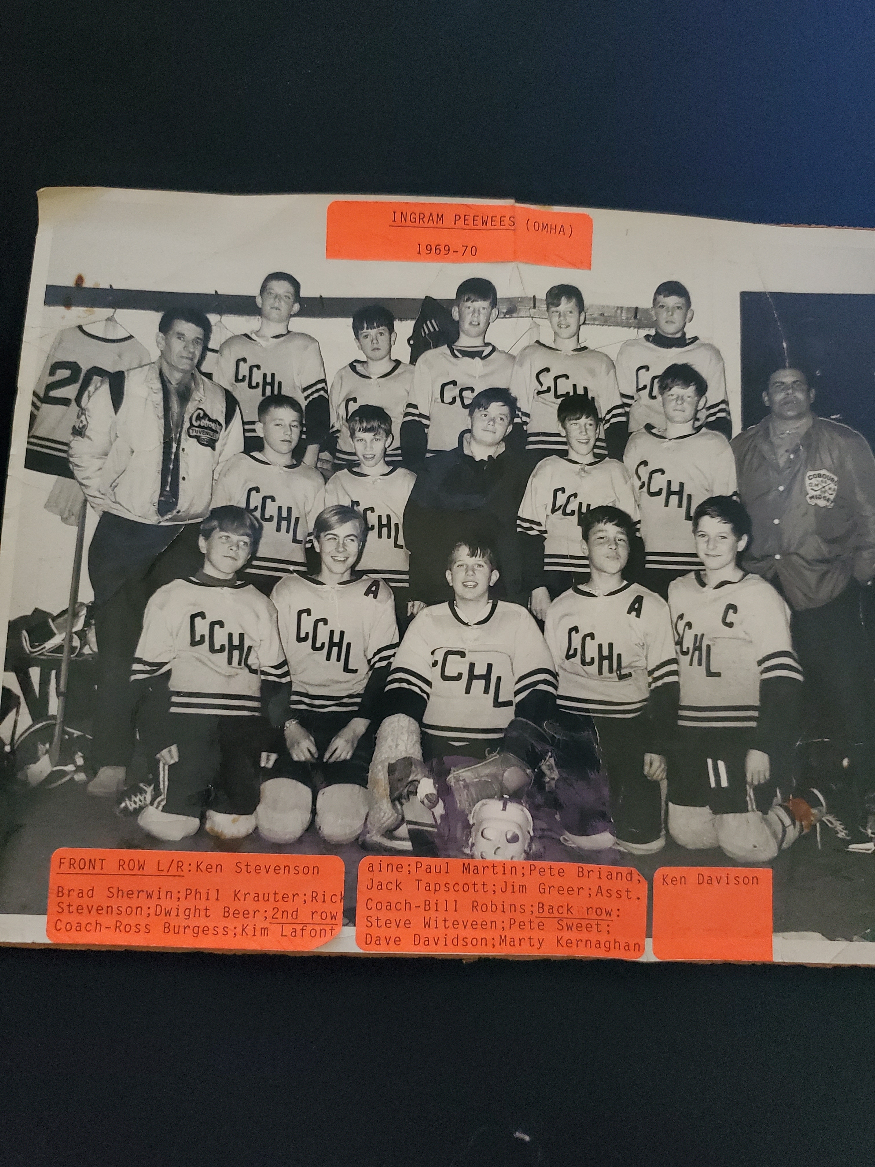 1970 CCHL Ingram OMHA PeeWees photo
