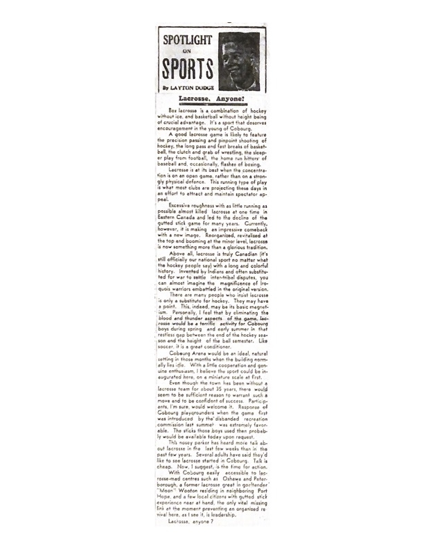 1968-04-17 Dodge -Spotlight on Sports - Lacrosse Explained