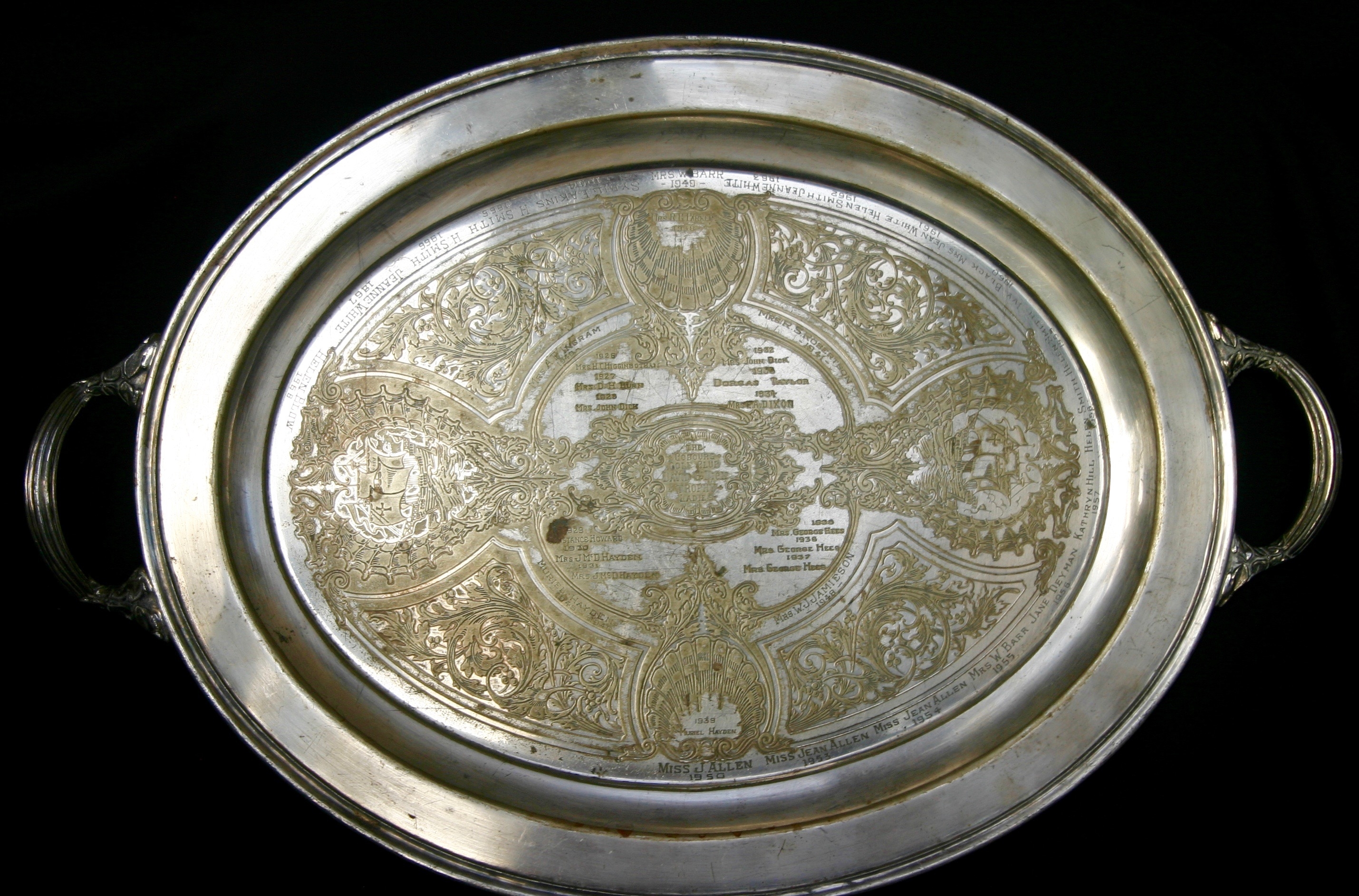 1936-67 silver plate Cobourg Golf- Ladies Champ