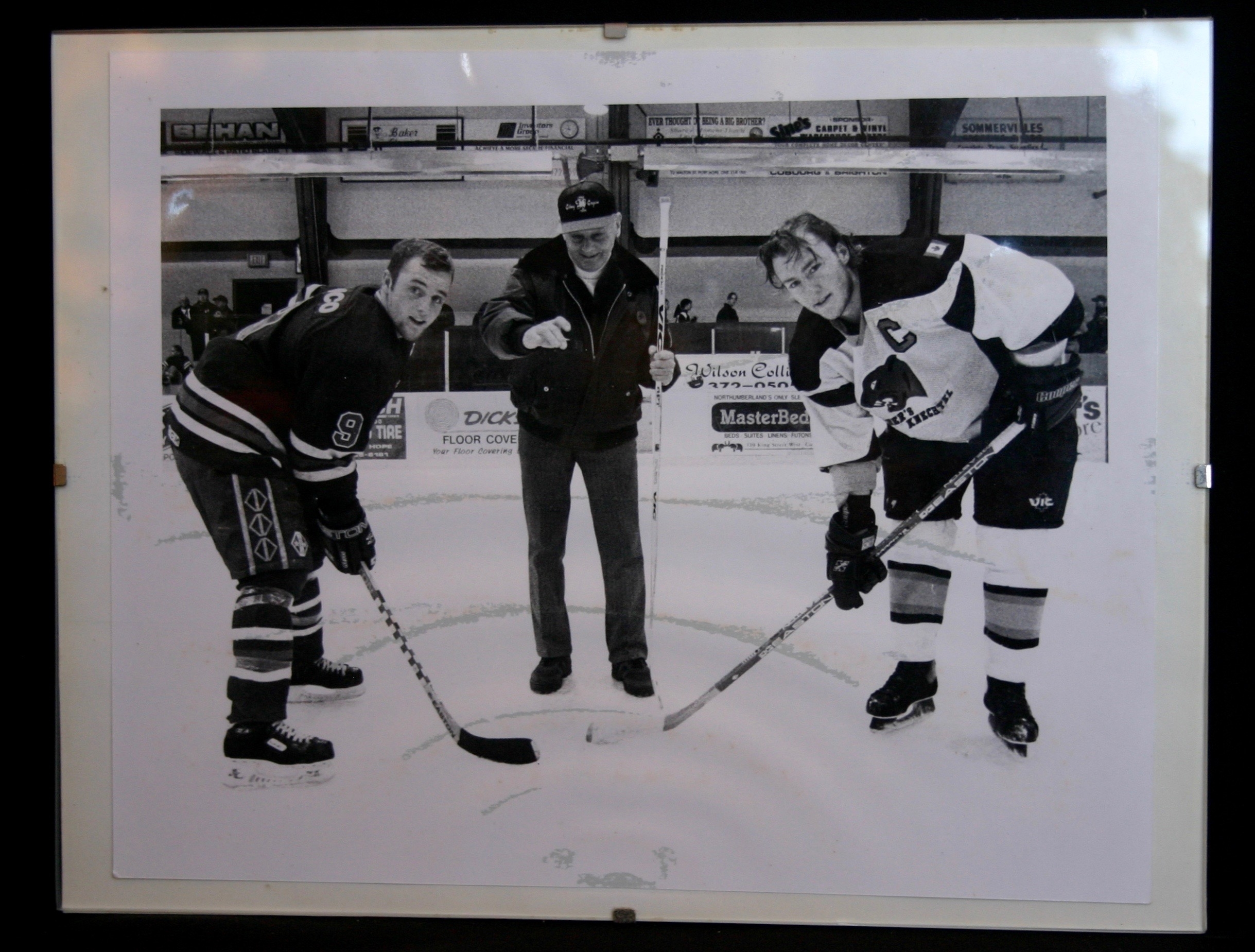1997 Cobourg Cougars sponsor puck drop