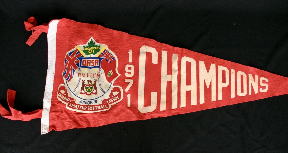1971 Cobourg Dairy Queen Jr B OASA pennant