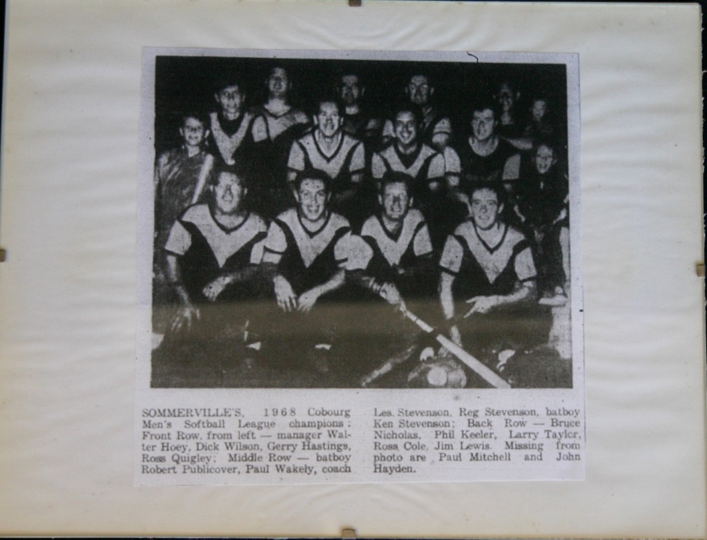 1968 Cobourg Men's Softball champs photo