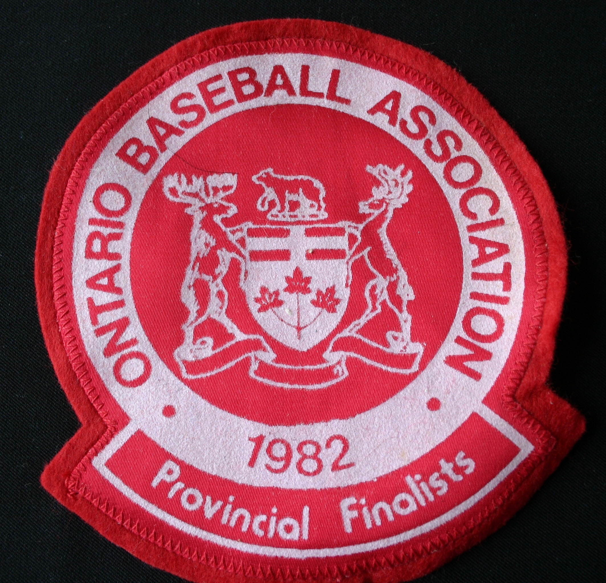 1982 Cobourg Baseball crest Provincial Finalists